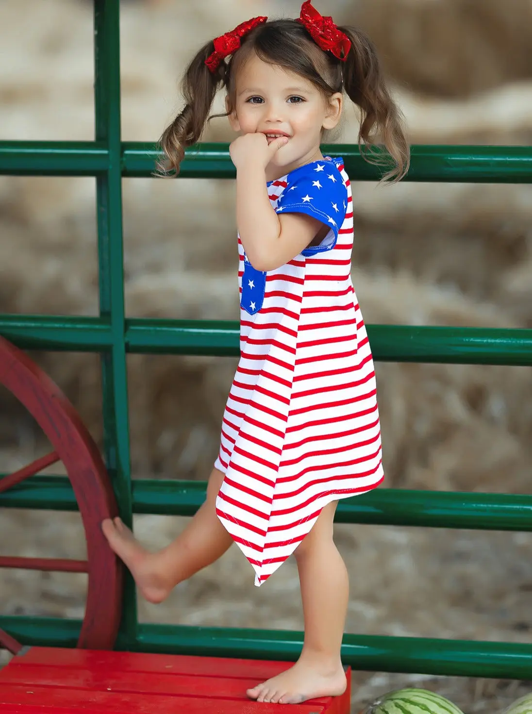 Miss Liberty Shark Tooth Side Dress - Image 7