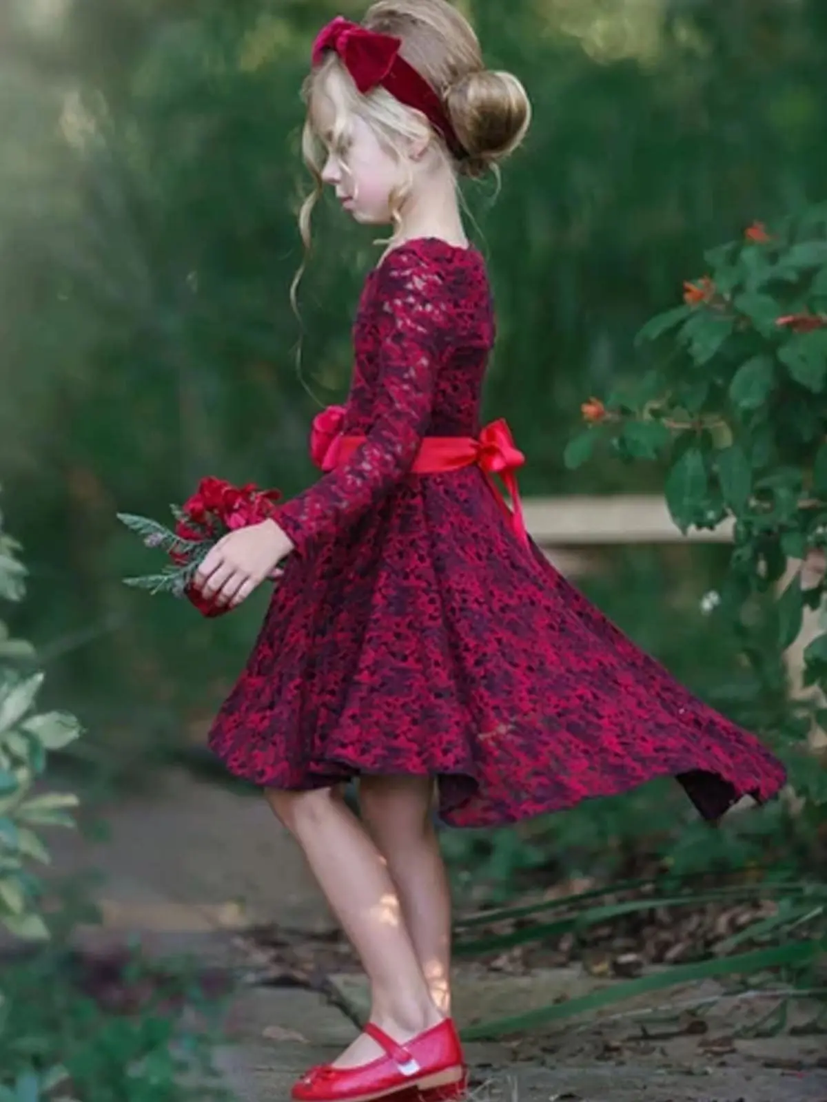 Je t'Aime Crochet Lace Hi-Lo Dress - Image 5