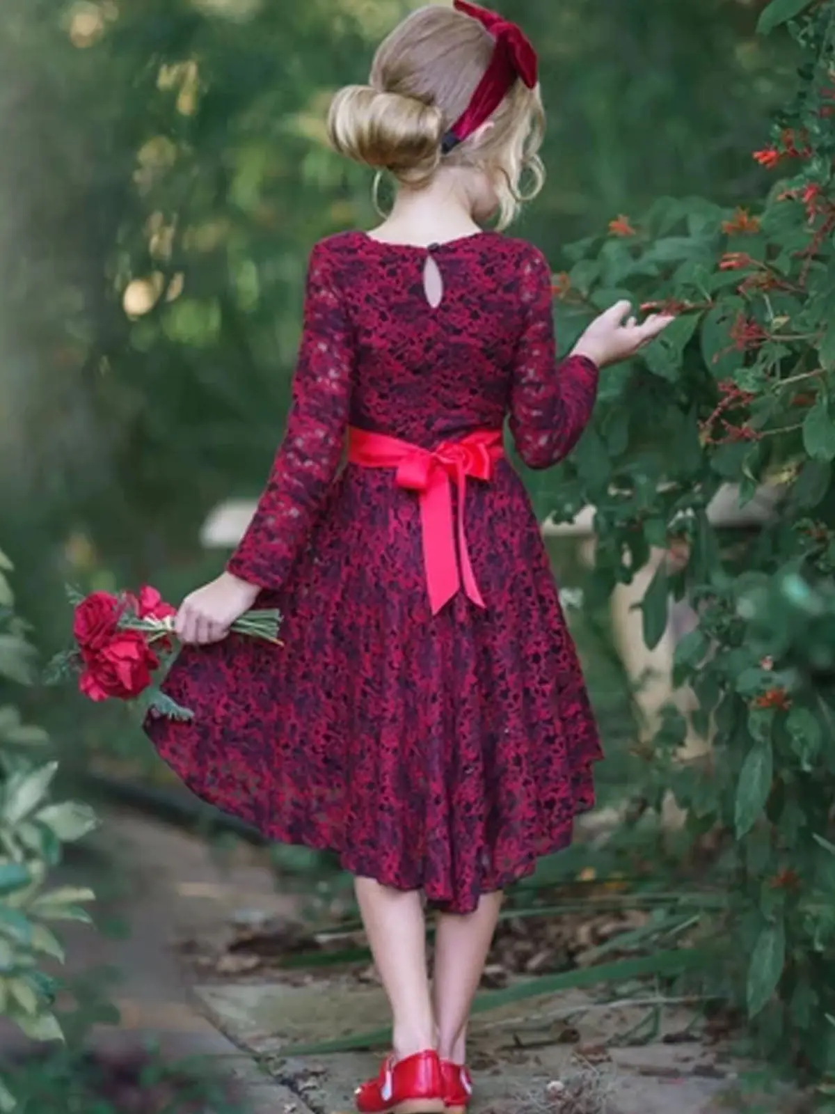 Je t'Aime Crochet Lace Hi-Lo Dress - Image 6
