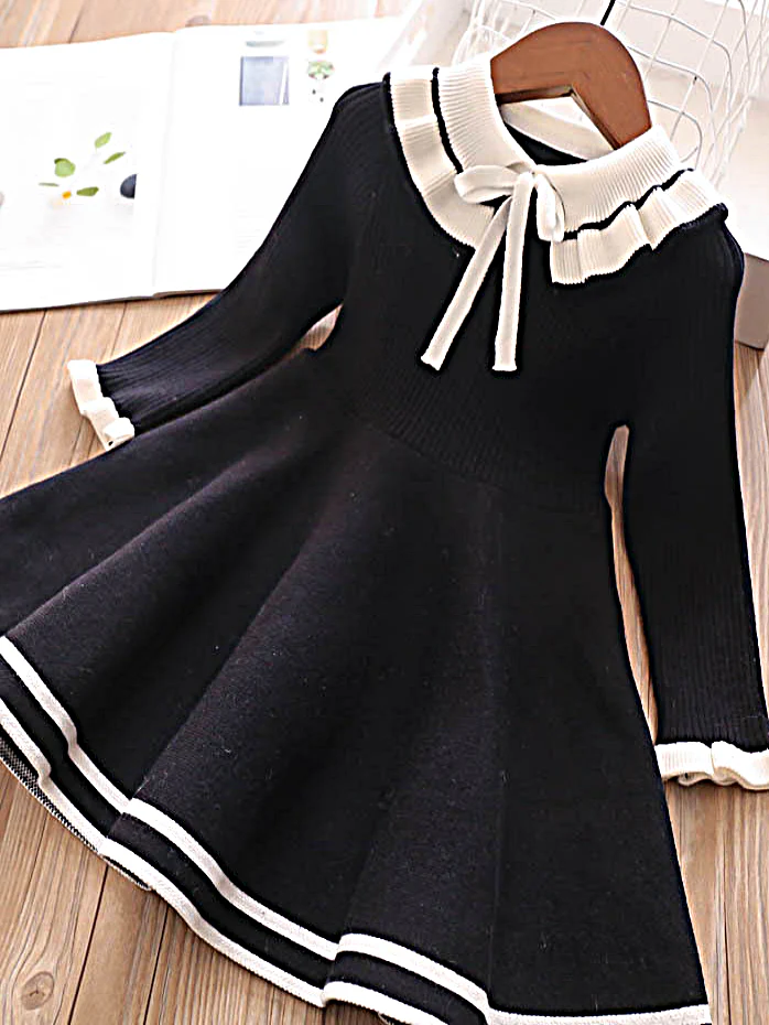 Little Socialite Collared Sweater Dress - Image 3