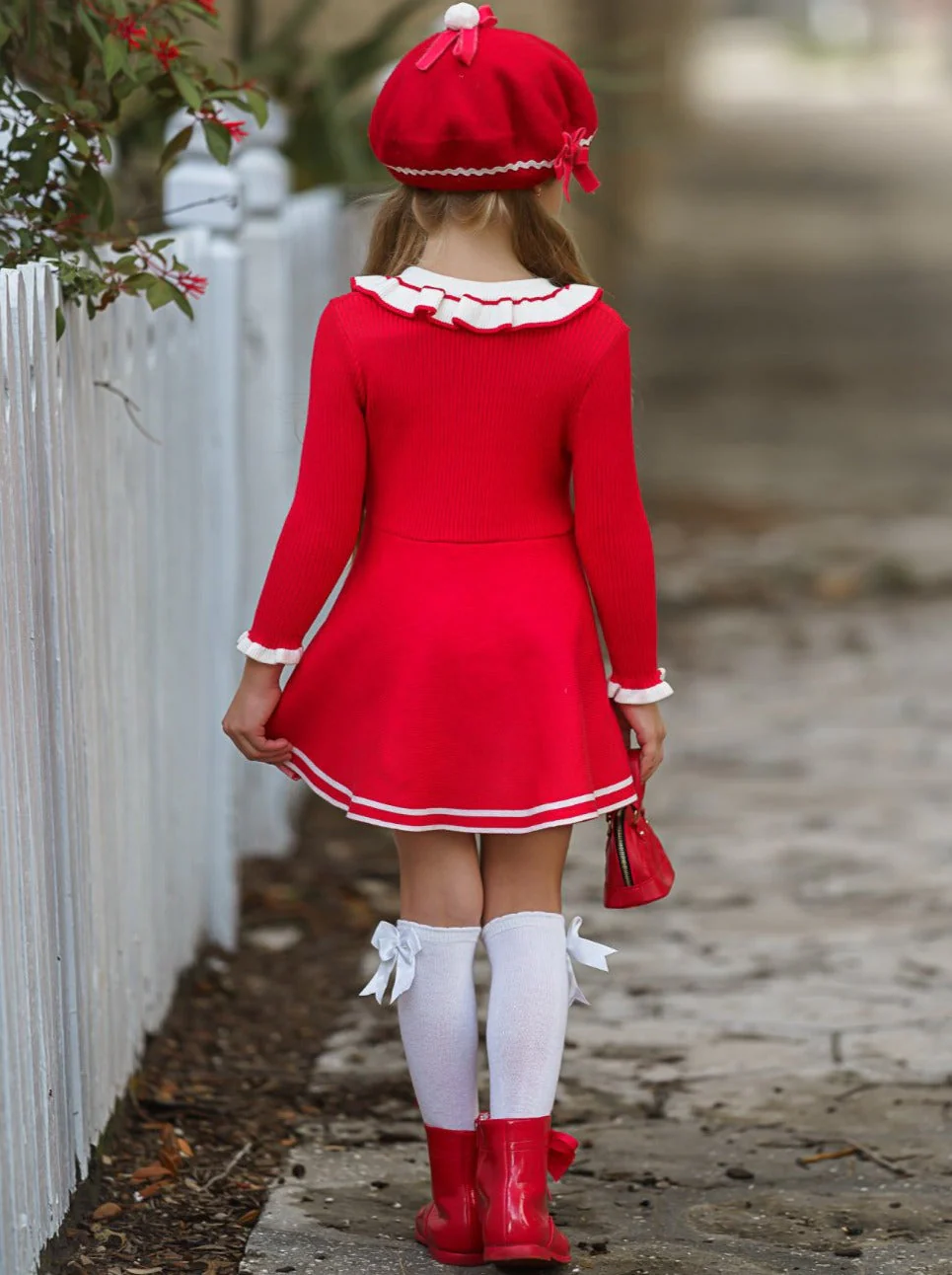 Little Socialite Collared Sweater Dress - Image 7