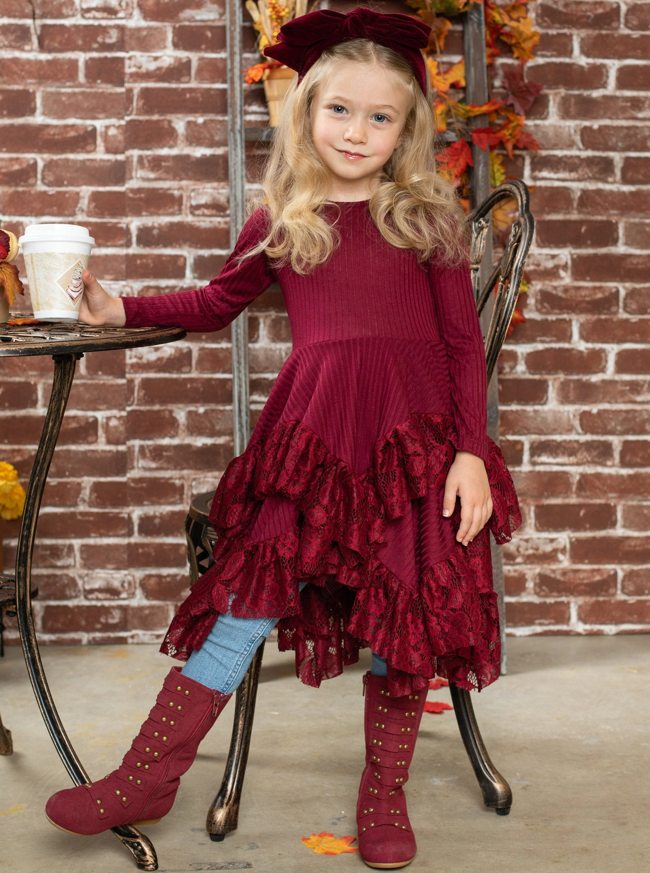 Style Queen Cranberry Tunic Dress - Image 2