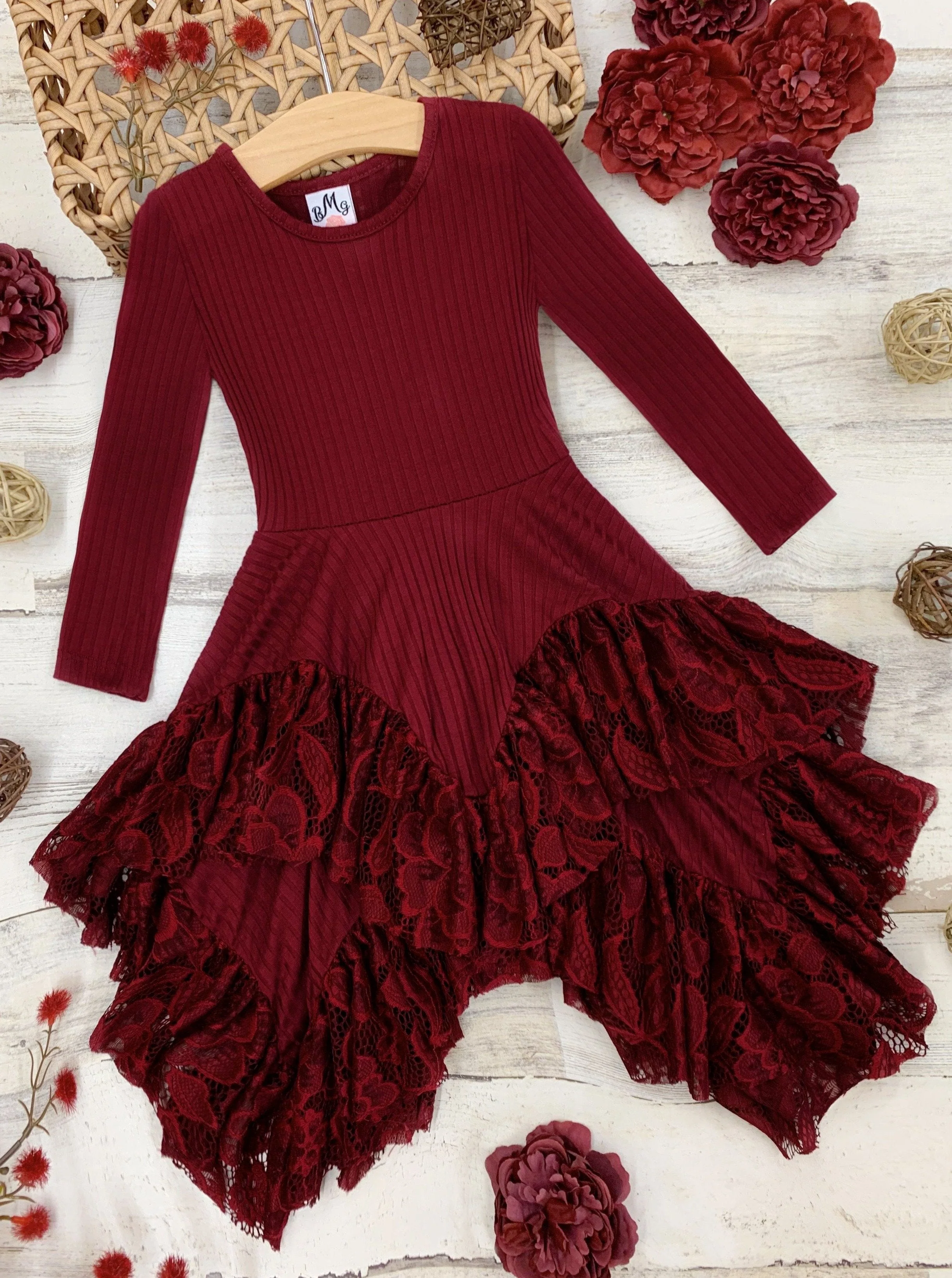 Style Queen Cranberry Tunic Dress - Image 3