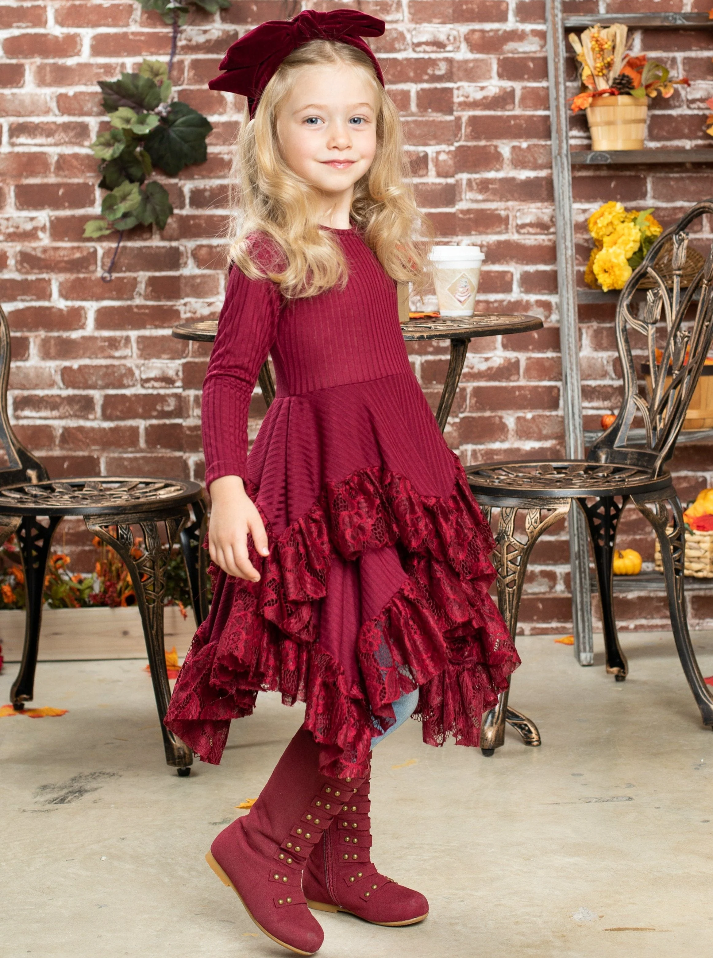 Style Queen Cranberry Tunic Dress - Image 4