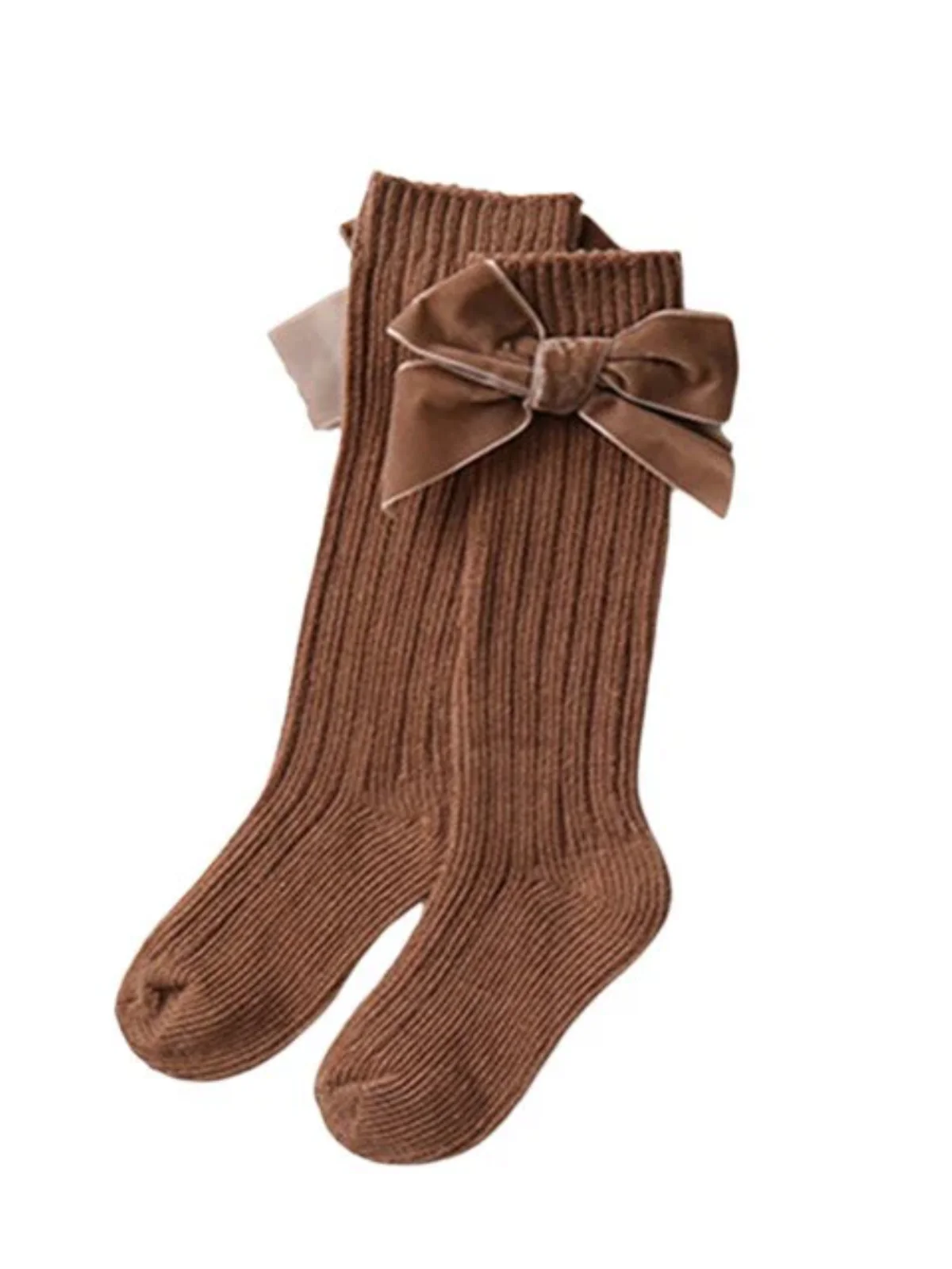 A Little Velvet Bow Long Socks - Image 2
