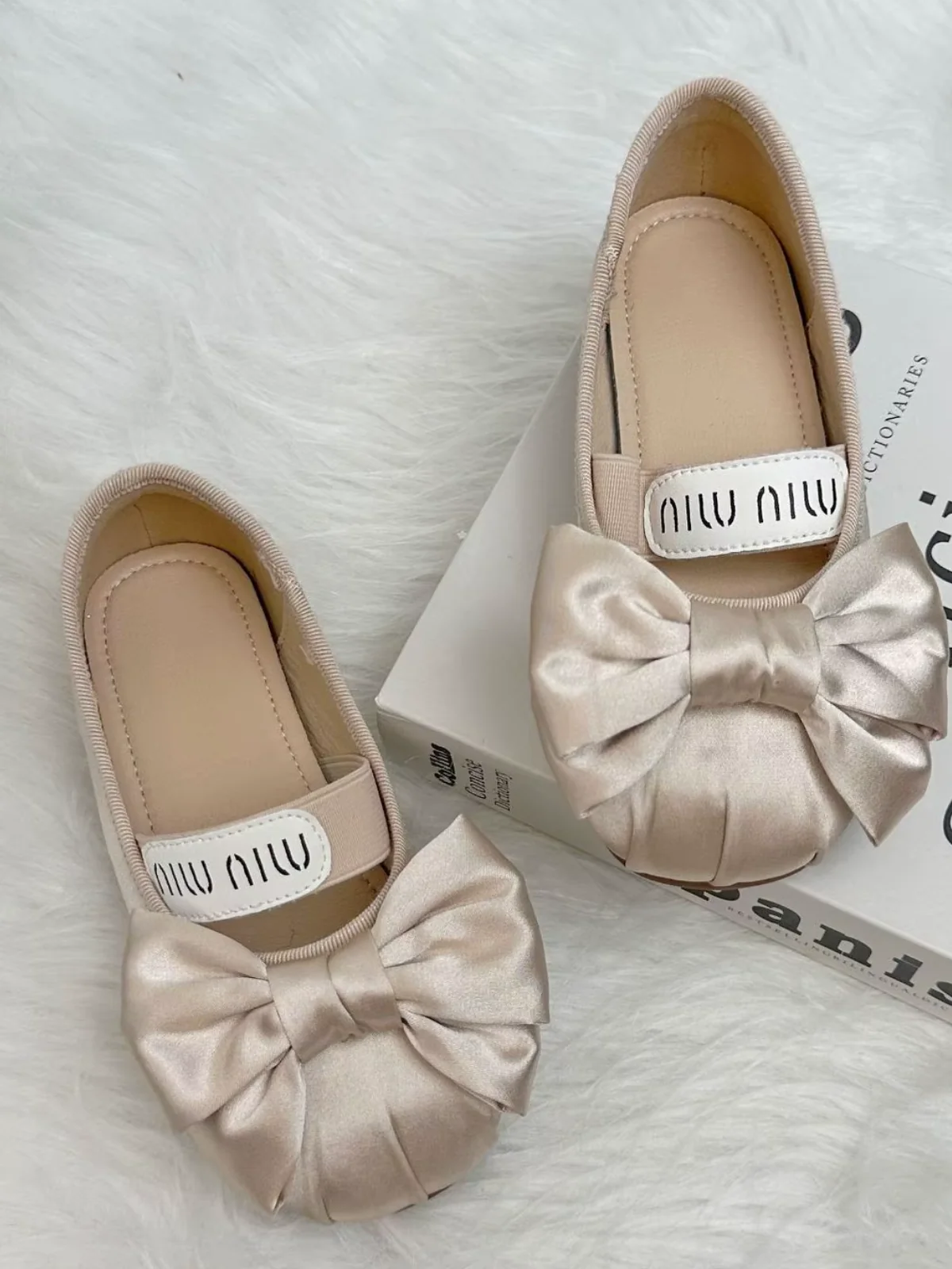 Girls Adorable and Elegant Bow-Tie Ballet Flats By Liv and Mia - Image 3