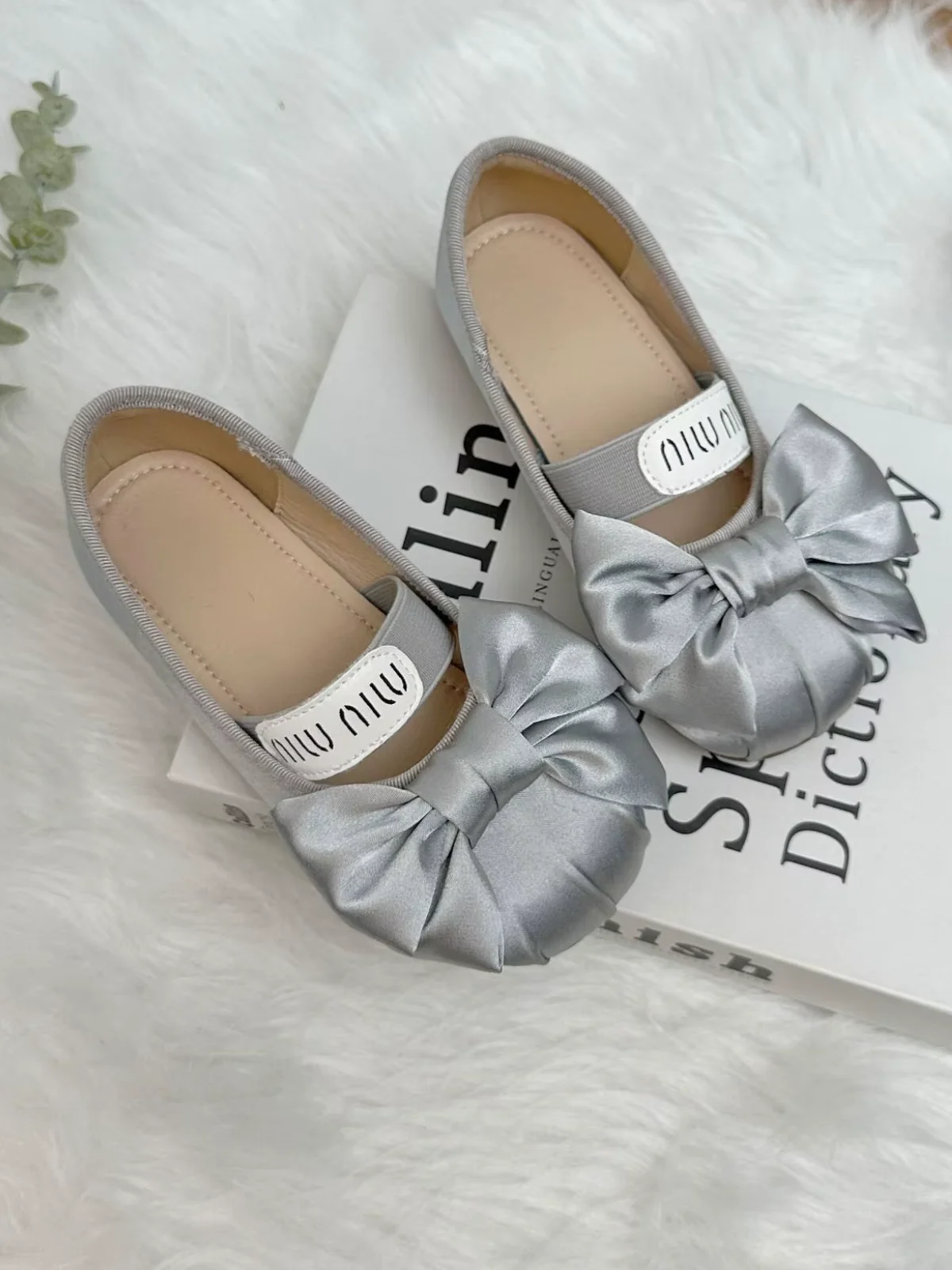 Girls Adorable and Elegant Bow-Tie Ballet Flats By Liv and Mia - Image 4