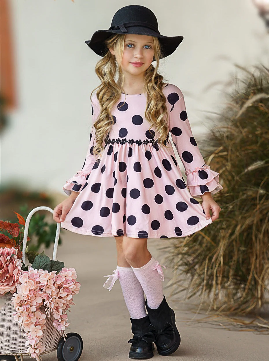 Playful Polka Dots Ruffled Dress - Image 2