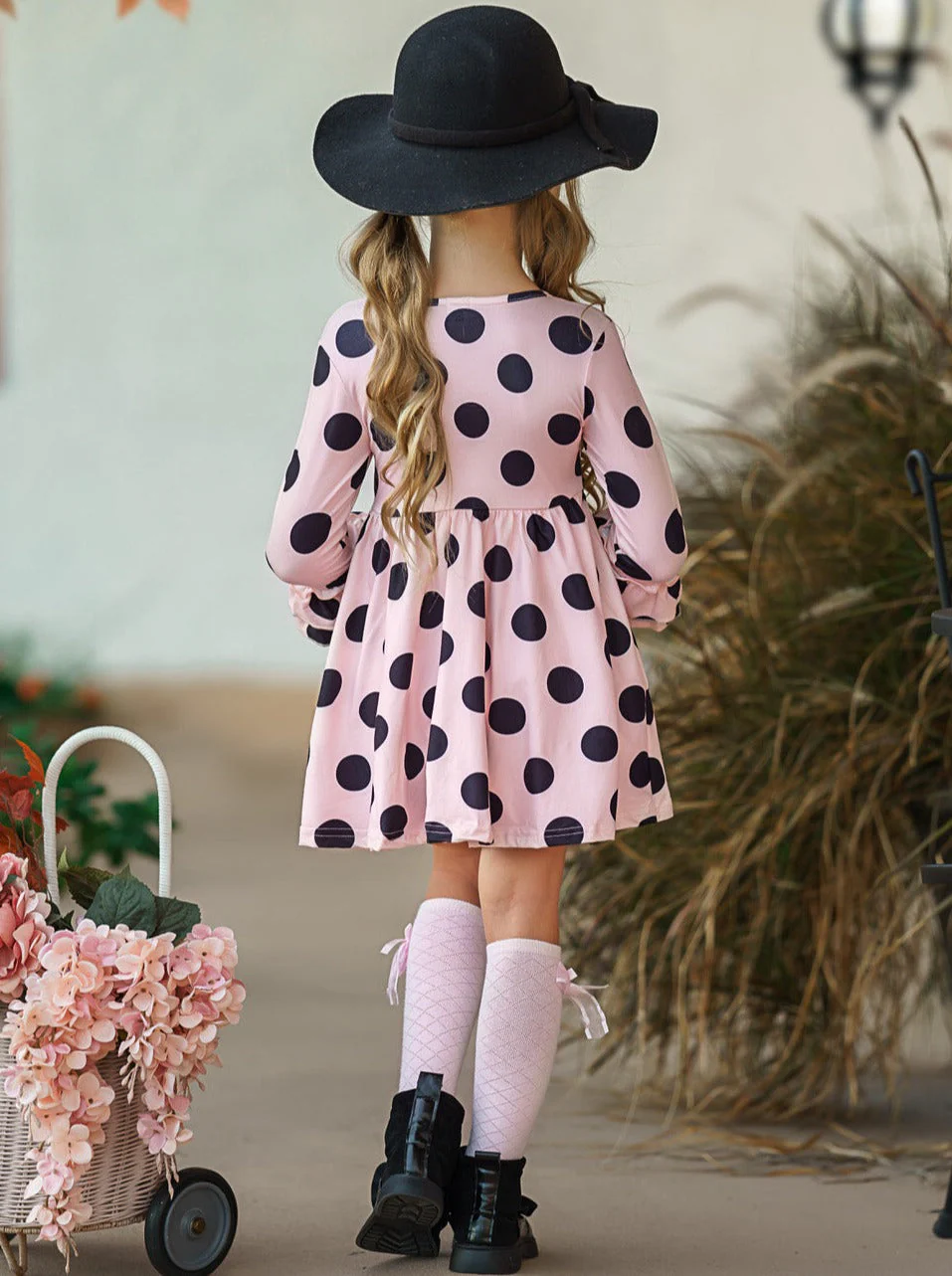 Playful Polka Dots Ruffled Dress - Image 6