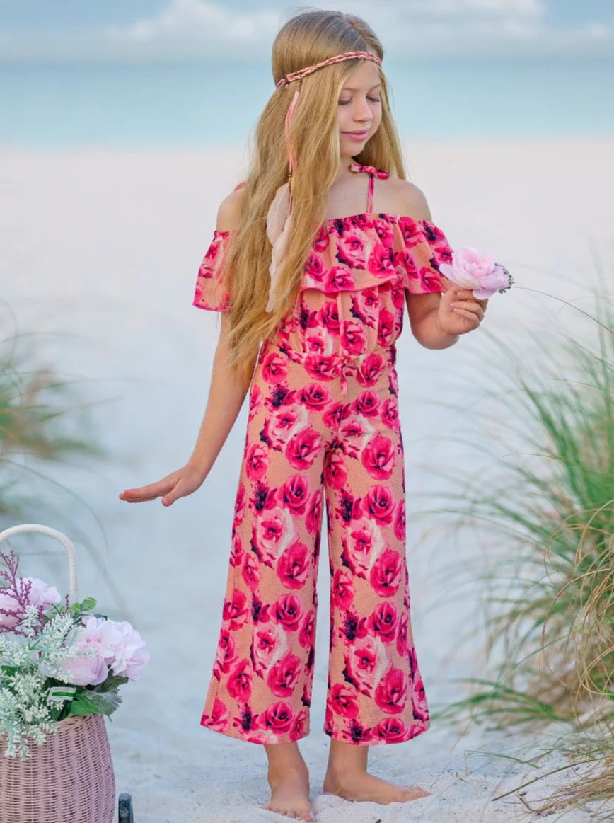 All Rose No Thorn Cold Shoulder Jumpsuit - Image 4