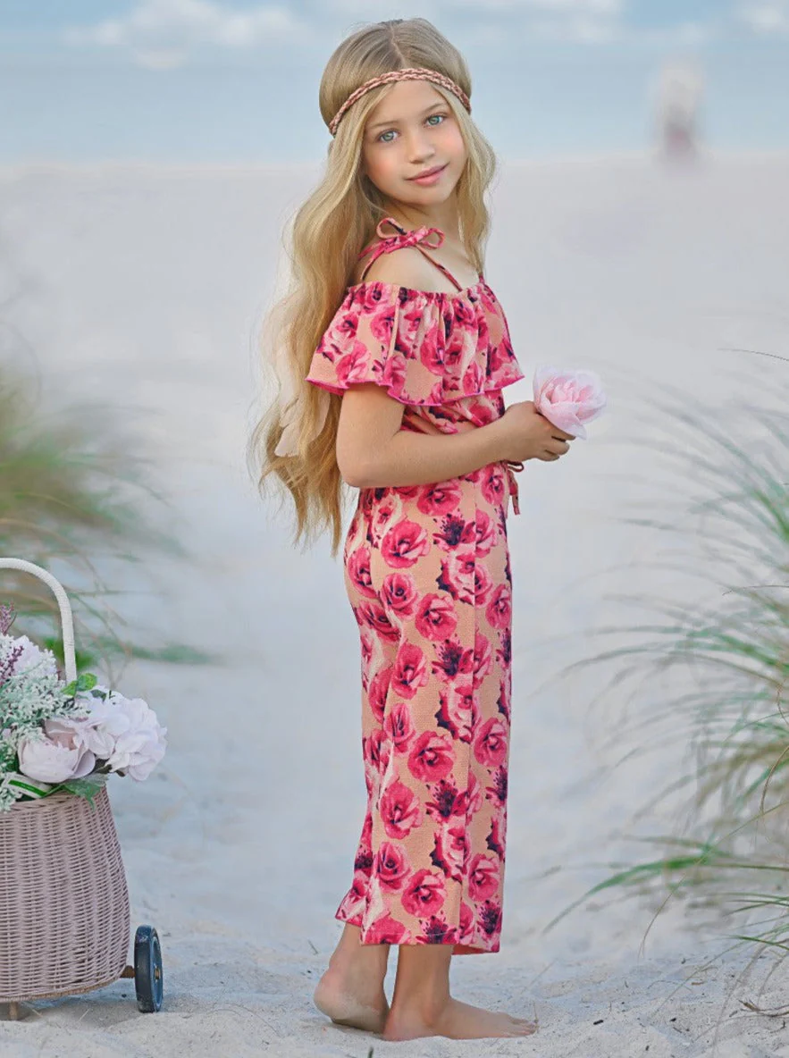 All Rose No Thorn Cold Shoulder Jumpsuit - Image 8