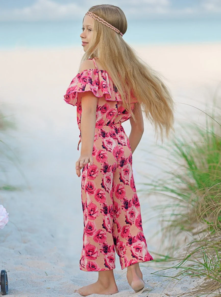All Rose No Thorn Cold Shoulder Jumpsuit - Image 9