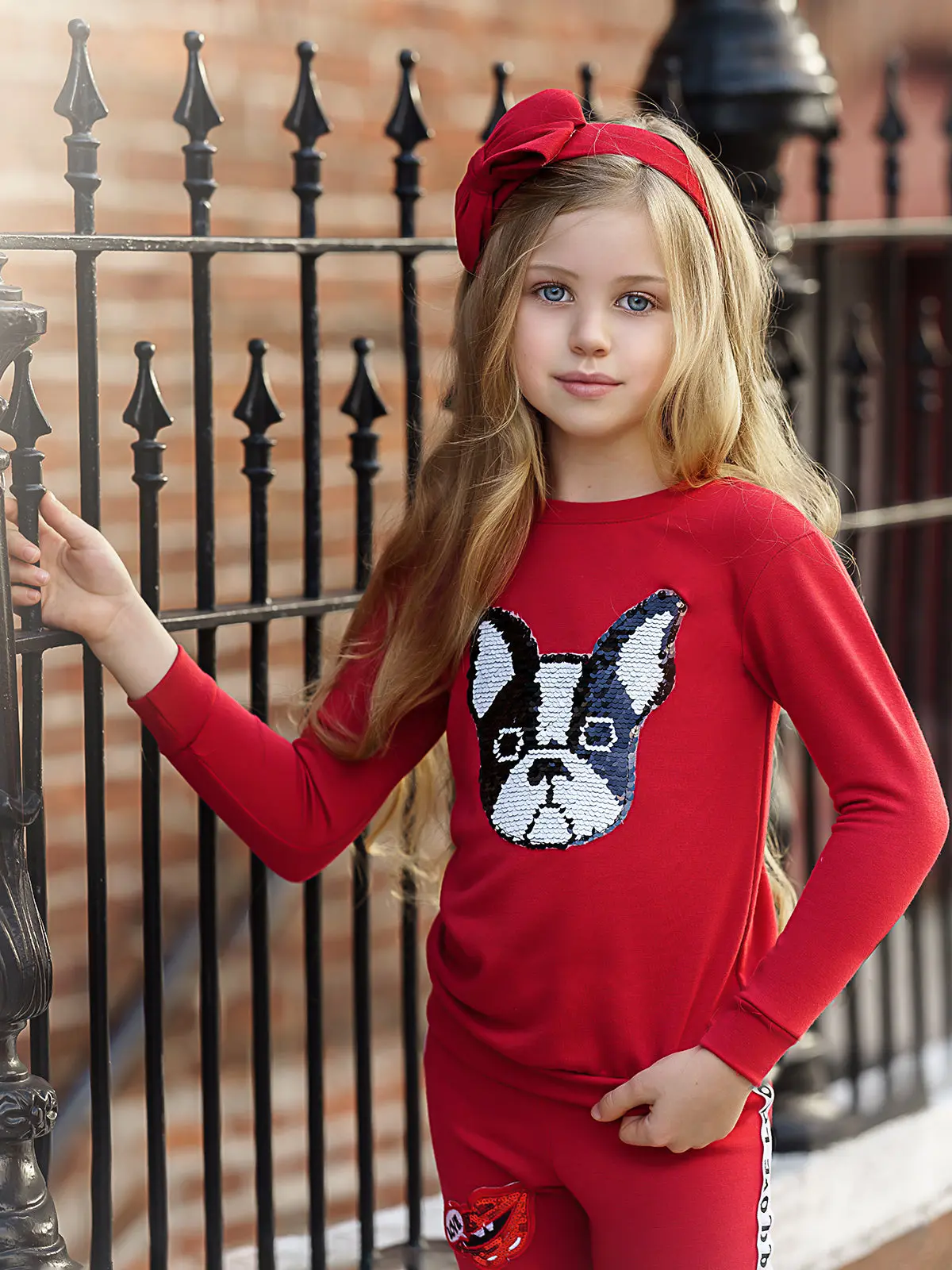 Sparkle Pup Sequin Sweatshirt and Jogger Set - Image 4