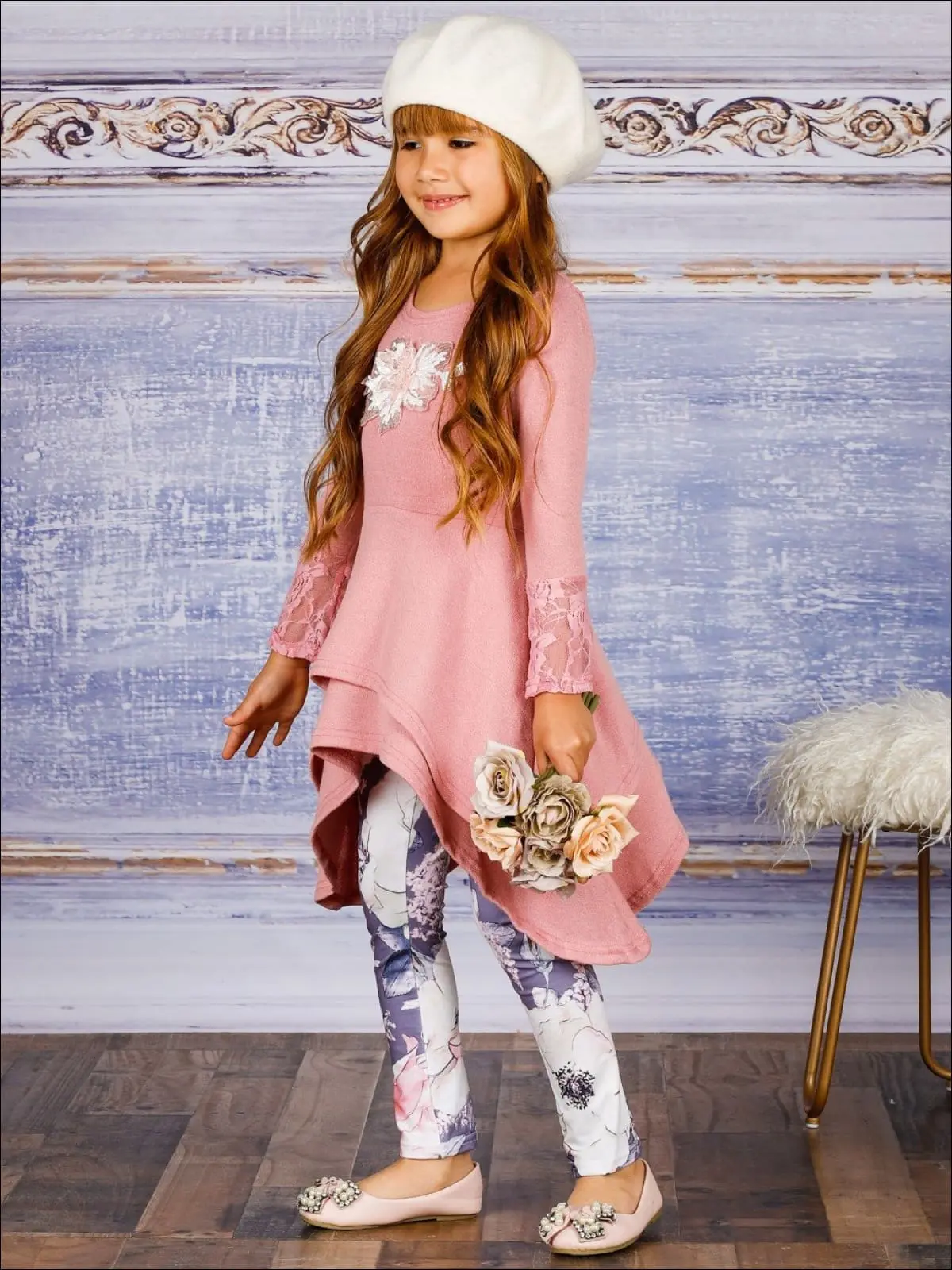 So Delightful Shark Bite Tiered Tunic And Legging Set - Image 4