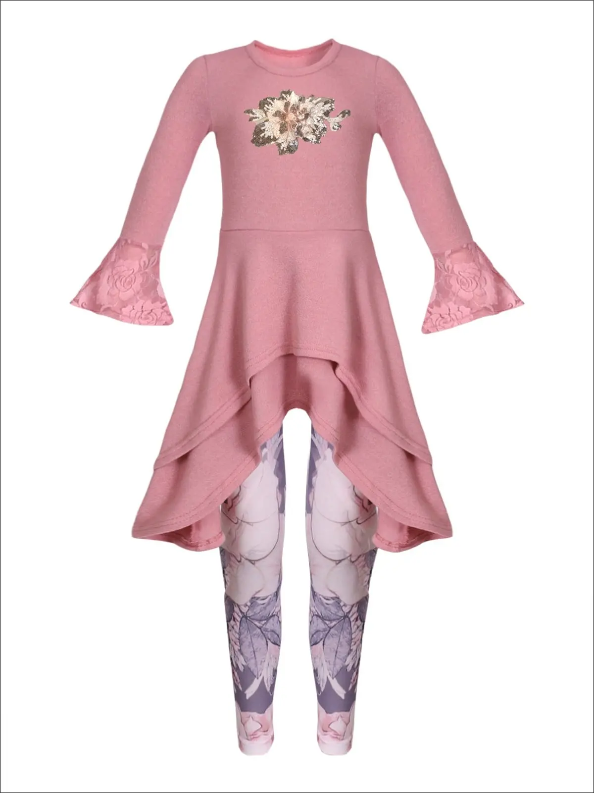 So Delightful Shark Bite Tiered Tunic And Legging Set - Image 6