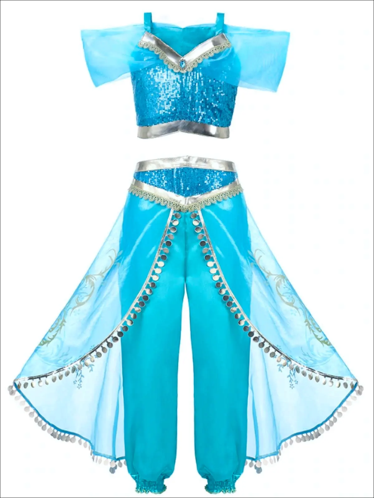 Girls Arabian Nights Princess Costume Set - Image 5