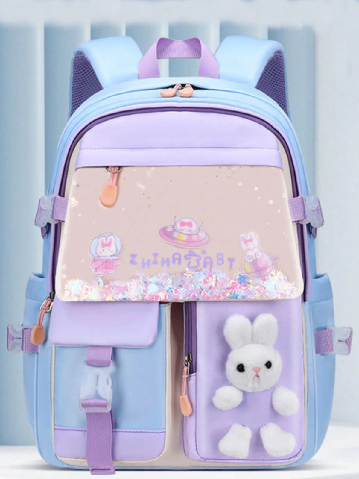 My School Bestie Pastel Bunny Backpack - Image 3