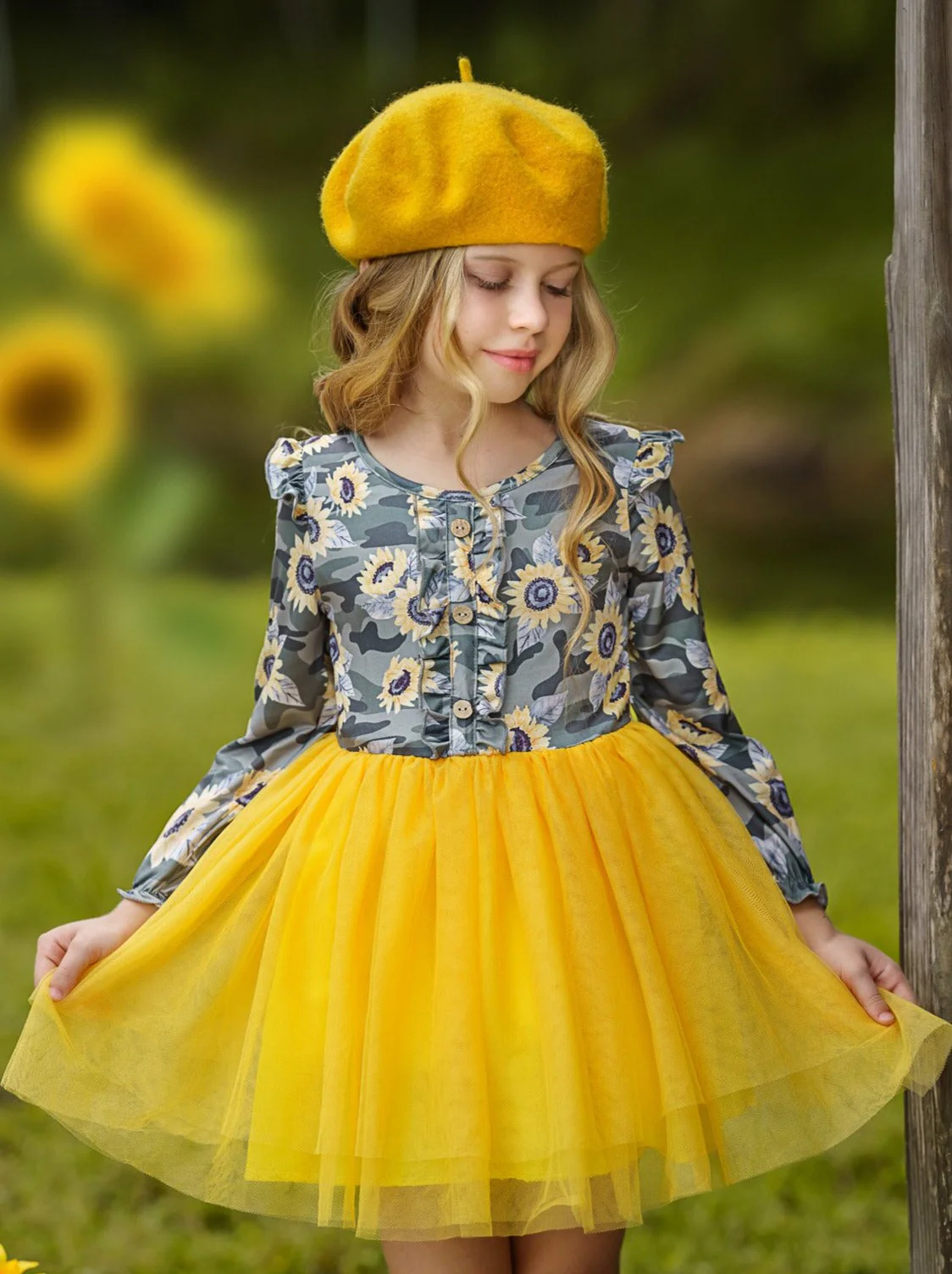 Bright As A Sunflower Ruffle Tutu Dress - Image 5