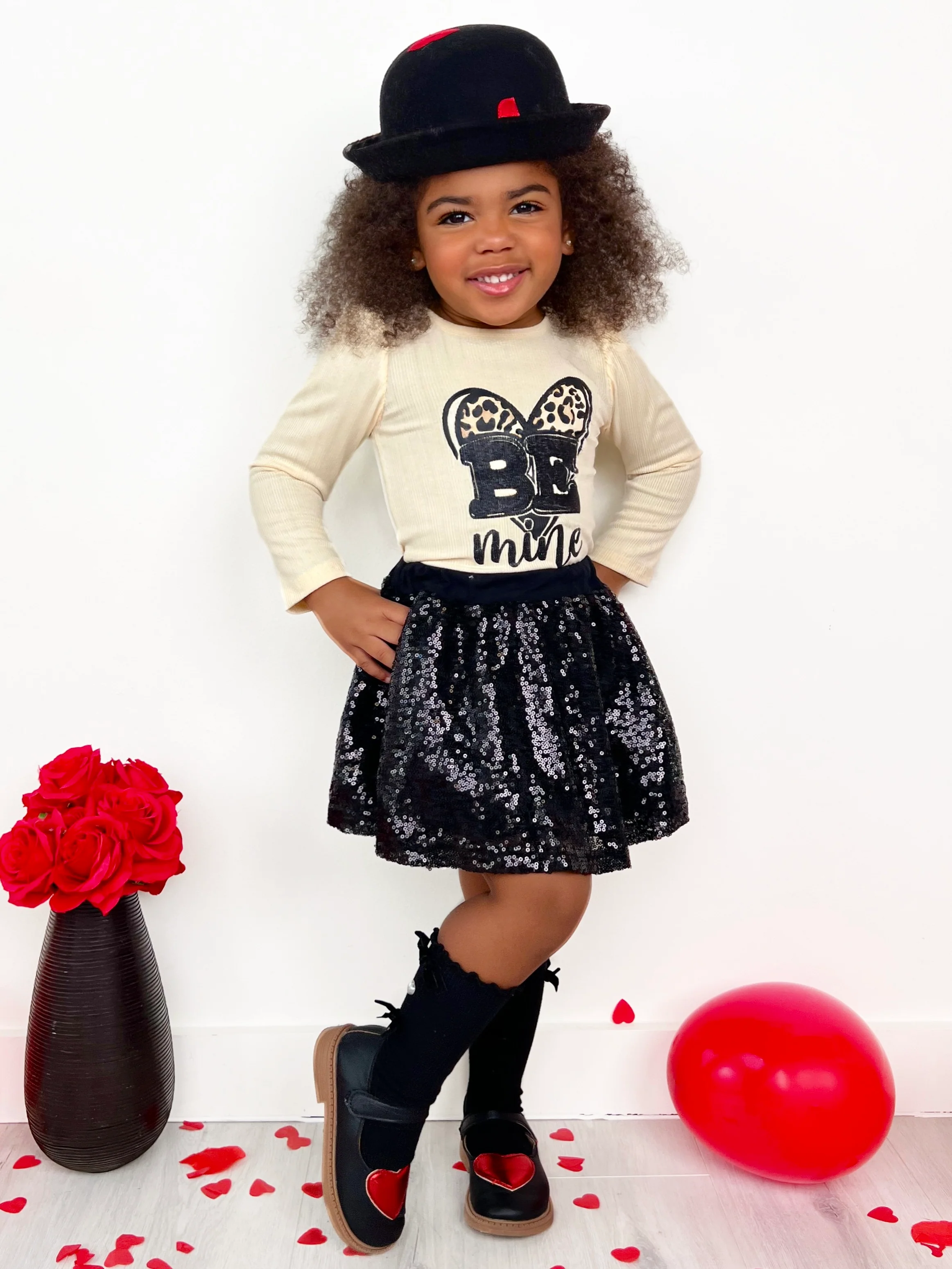 Be Mine Sequin Skirt Set - Image 2