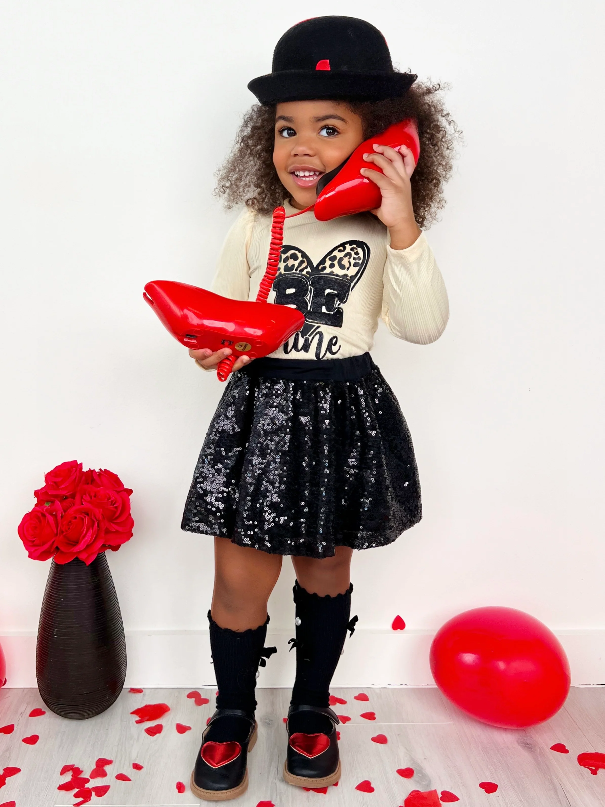 Be Mine Sequin Skirt Set - Image 3