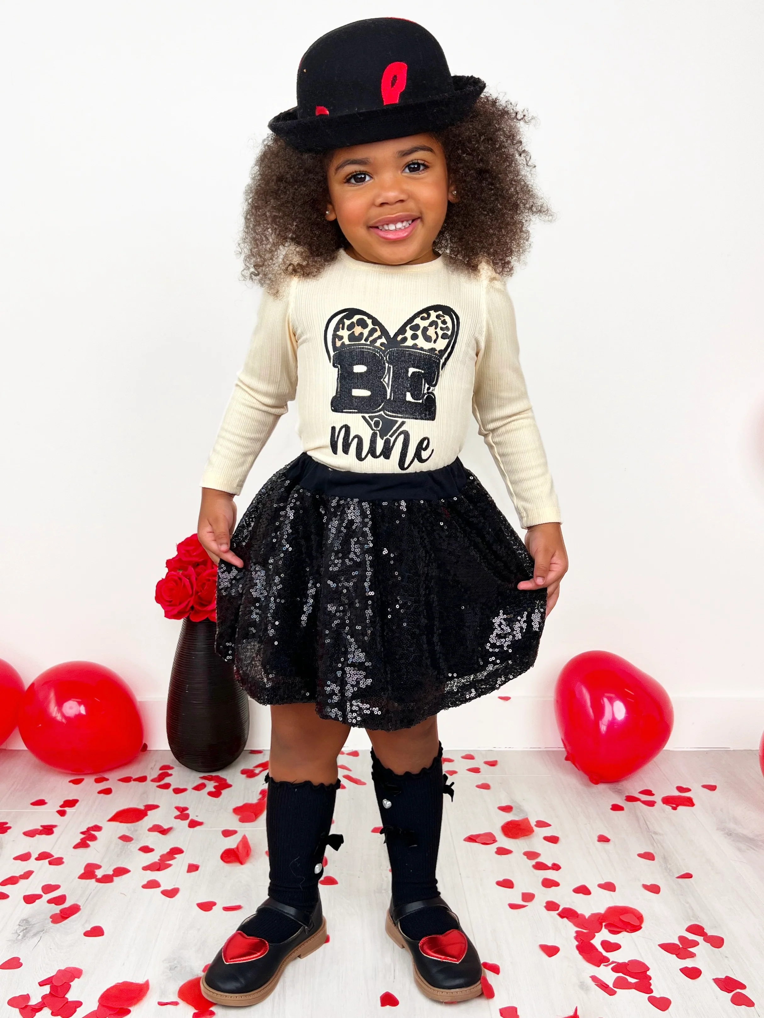 Be Mine Sequin Skirt Set - Image 4
