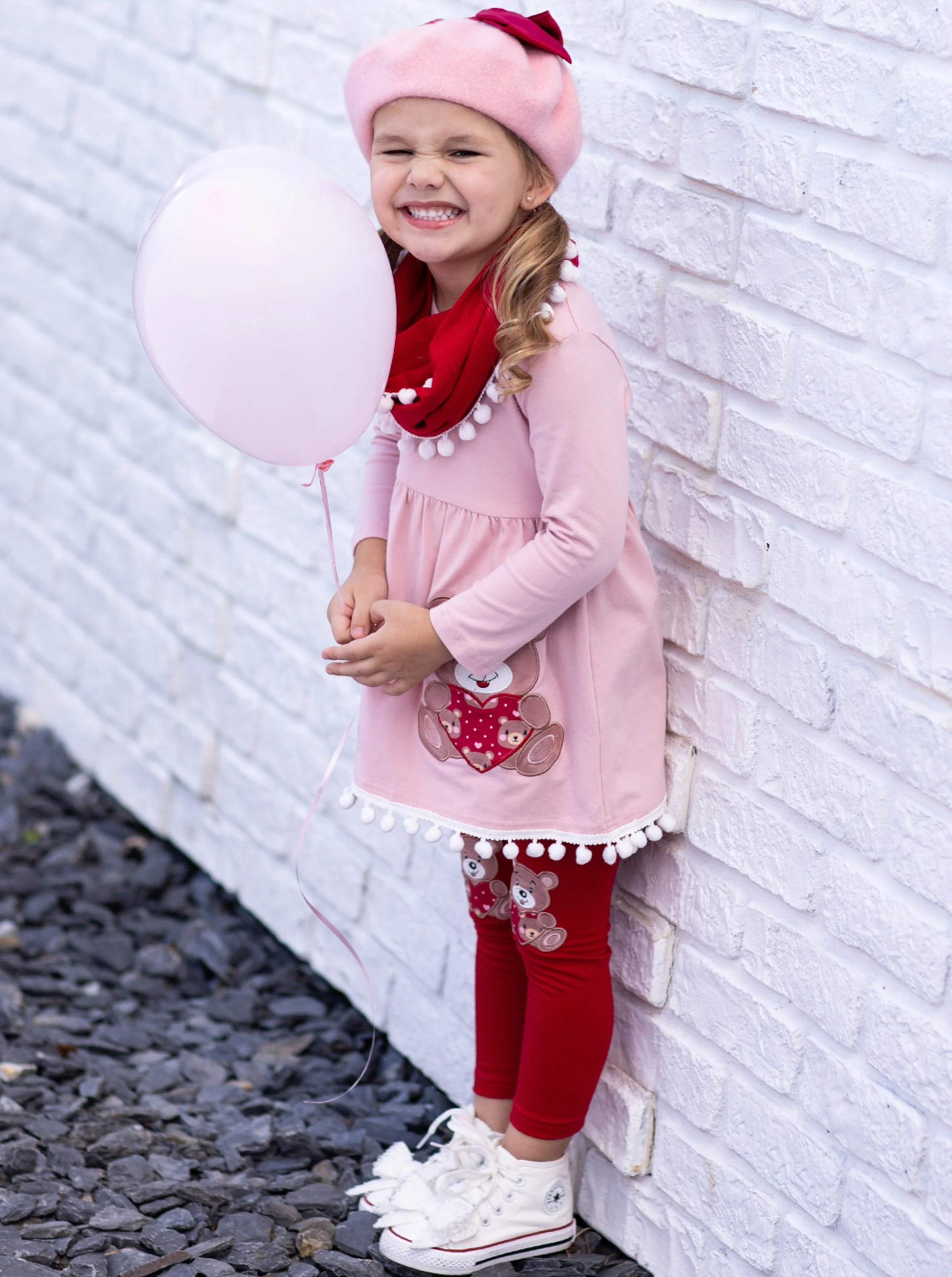 Beary Sweet Tunic, Scarf and Legging Set - Image 6
