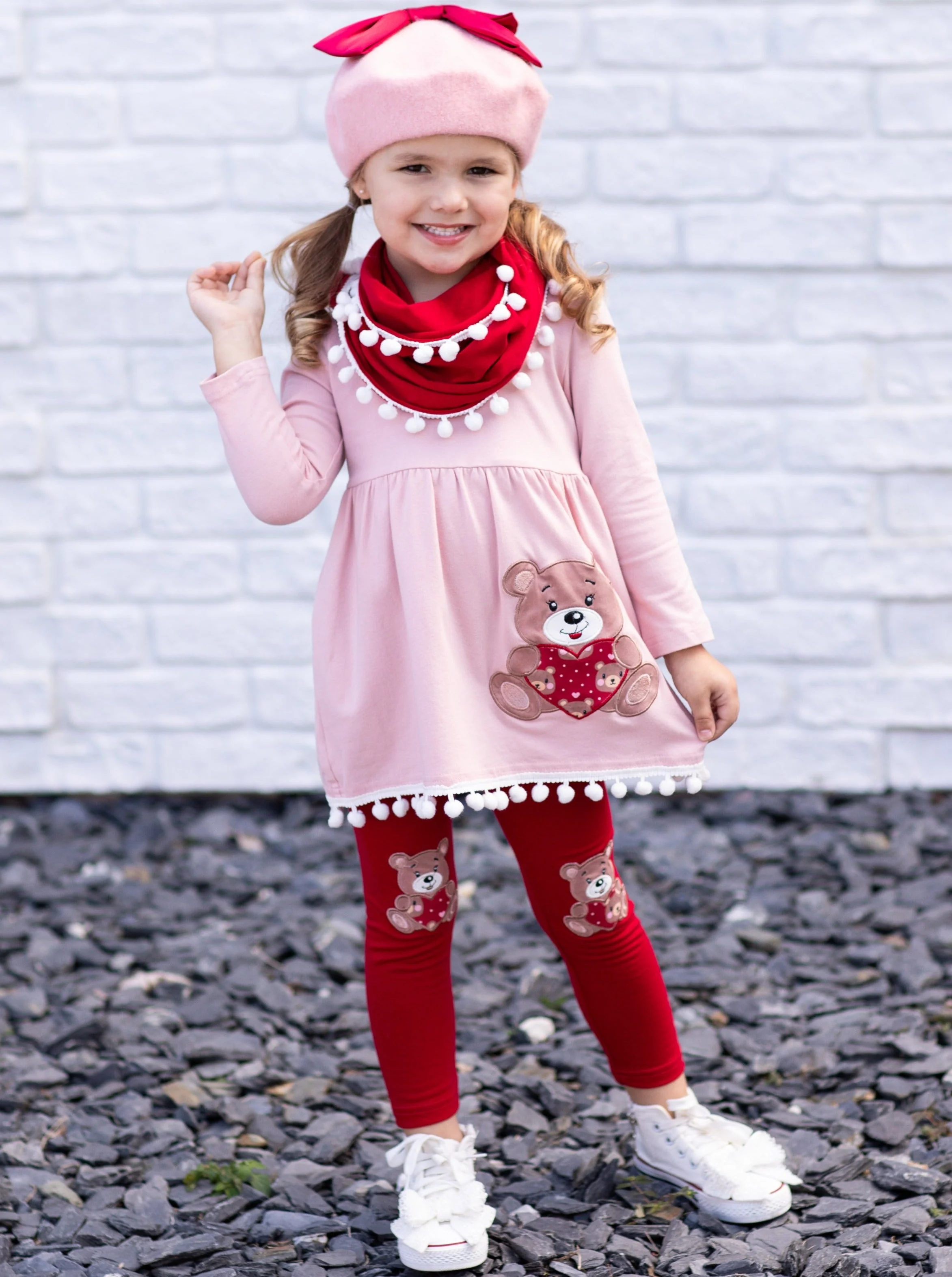 Beary Sweet Tunic, Scarf and Legging Set - Image 7