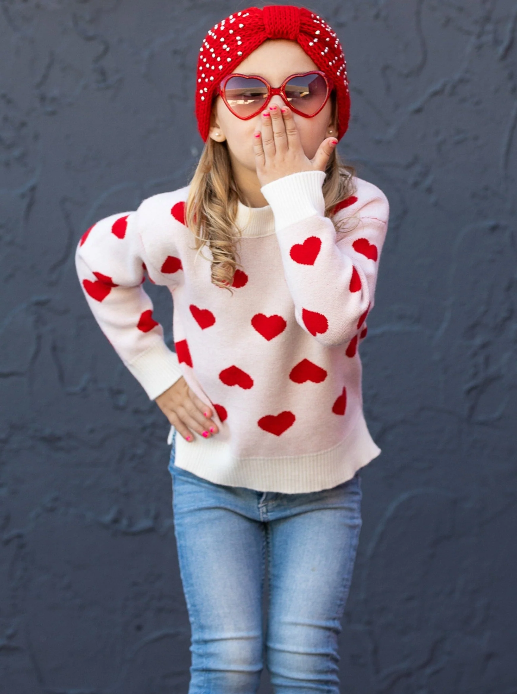 Big Hearted Knit Sweater - Image 5