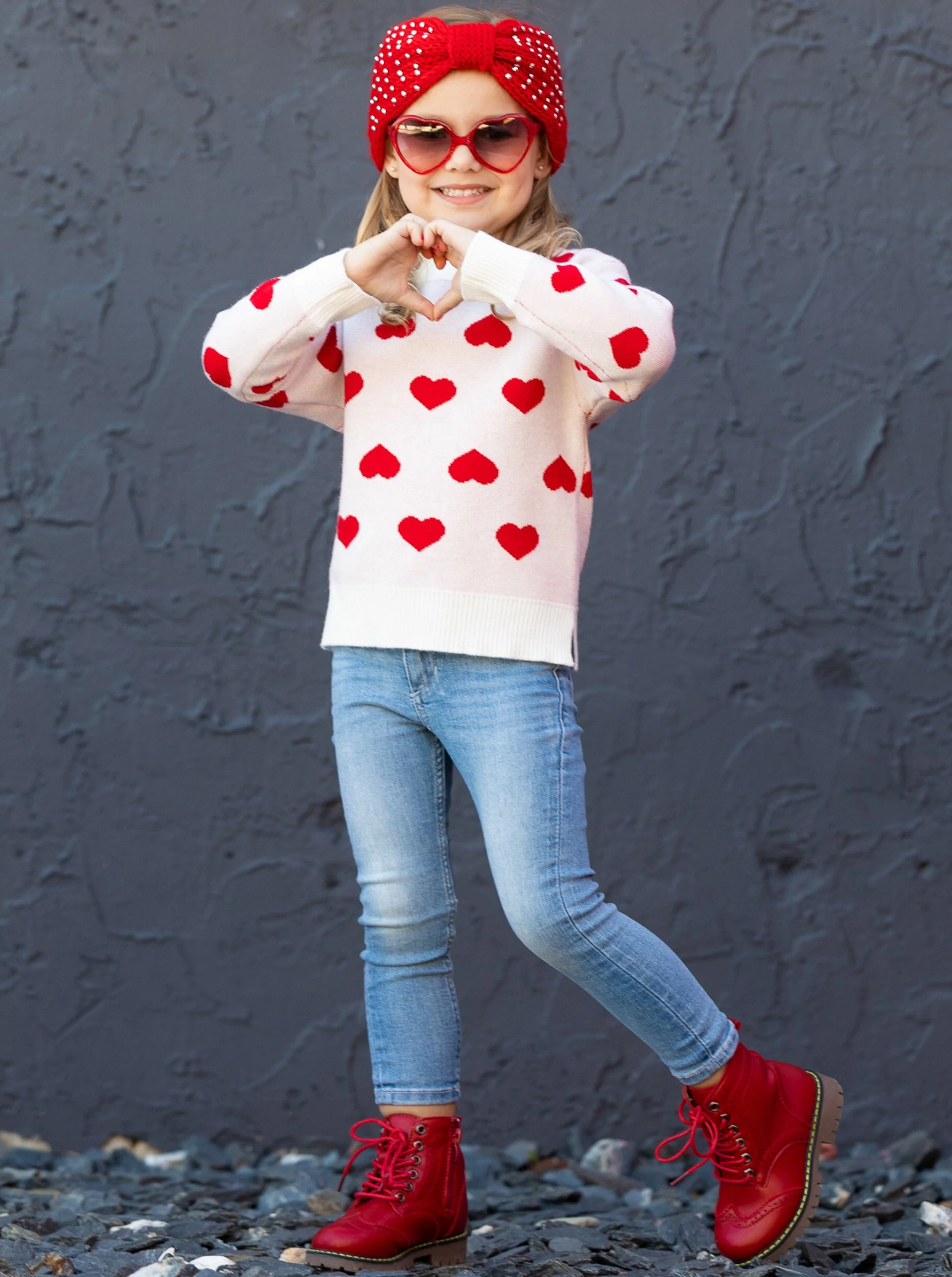 Big Hearted Knit Sweater - Image 6
