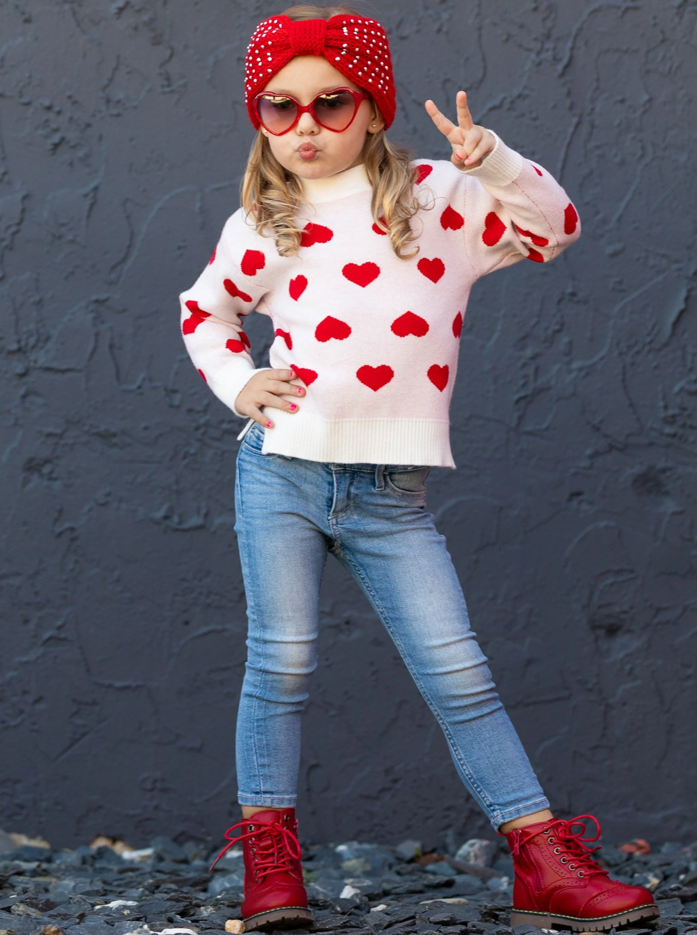 Big Hearted Knit Sweater - Image 8