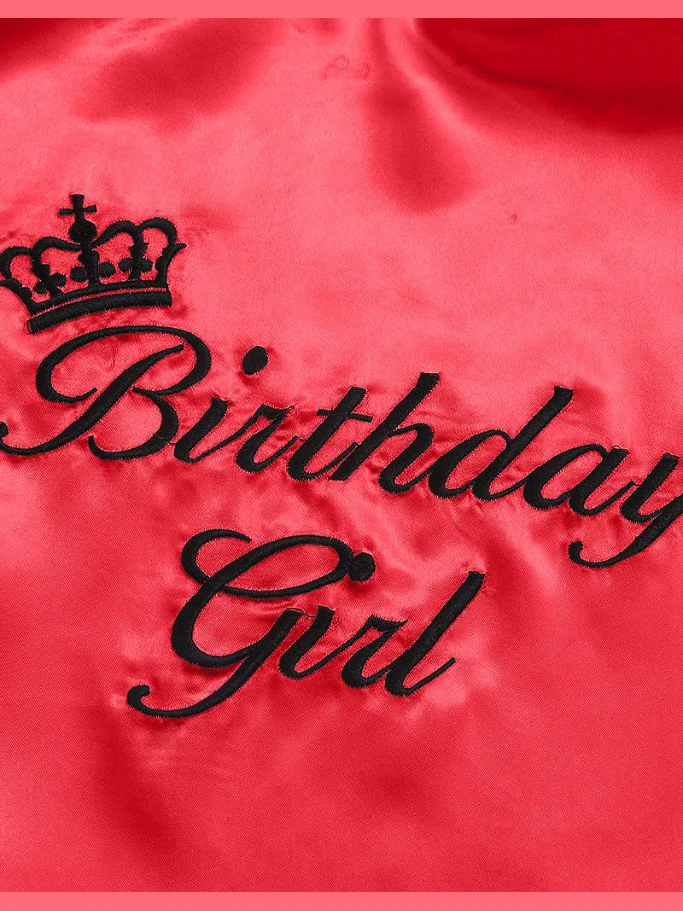 Girls Birthday Girl" Satin Robe - Image 10