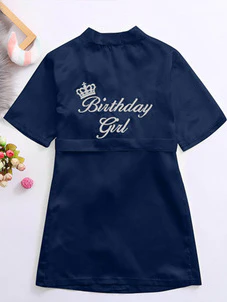 Girls Birthday Girl" Satin Robe - Image 5