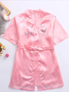 Girls Birthday Girl" Satin Robe - Image 6