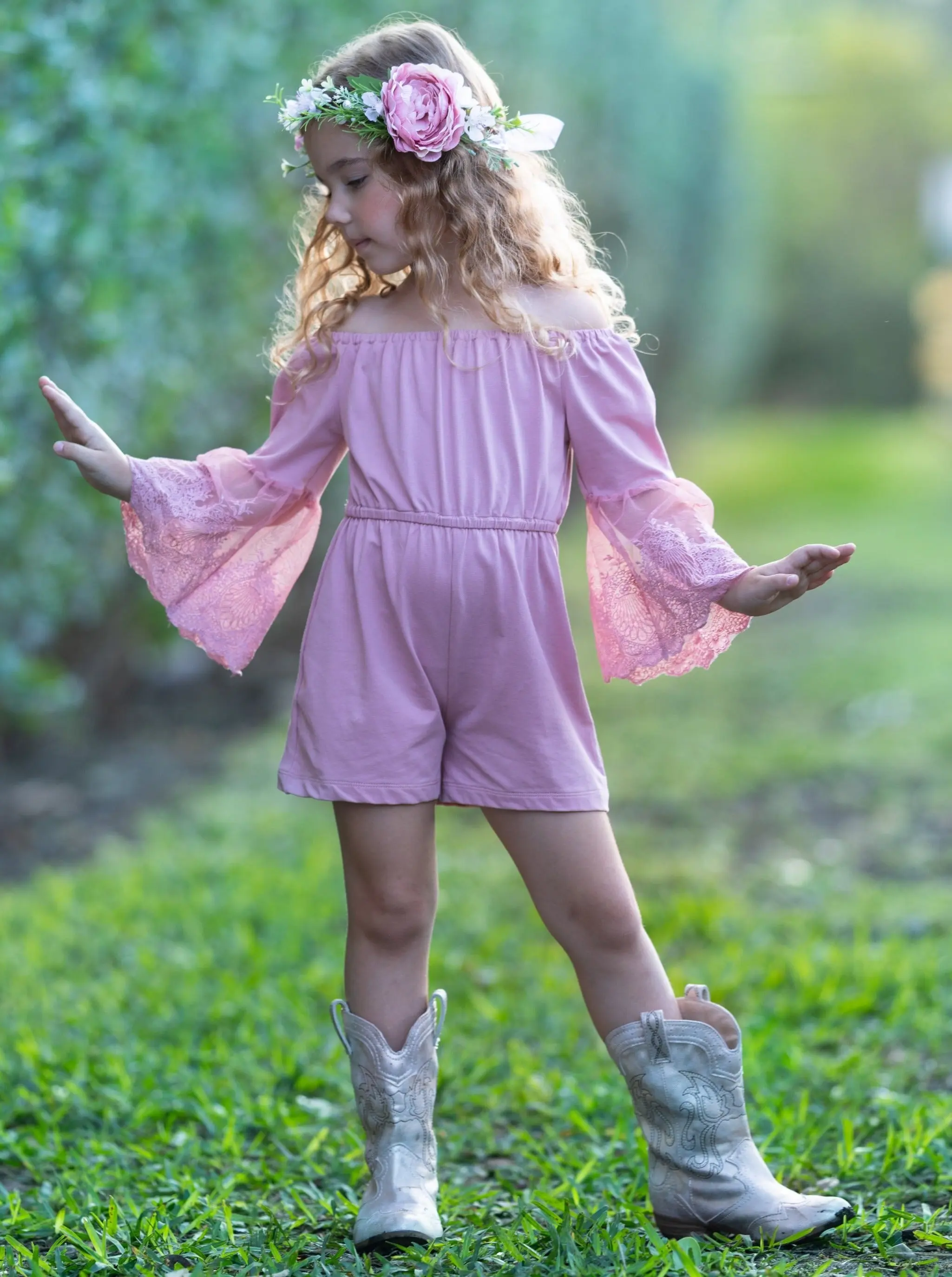 Grace and Lace Boho Romper - Image 11