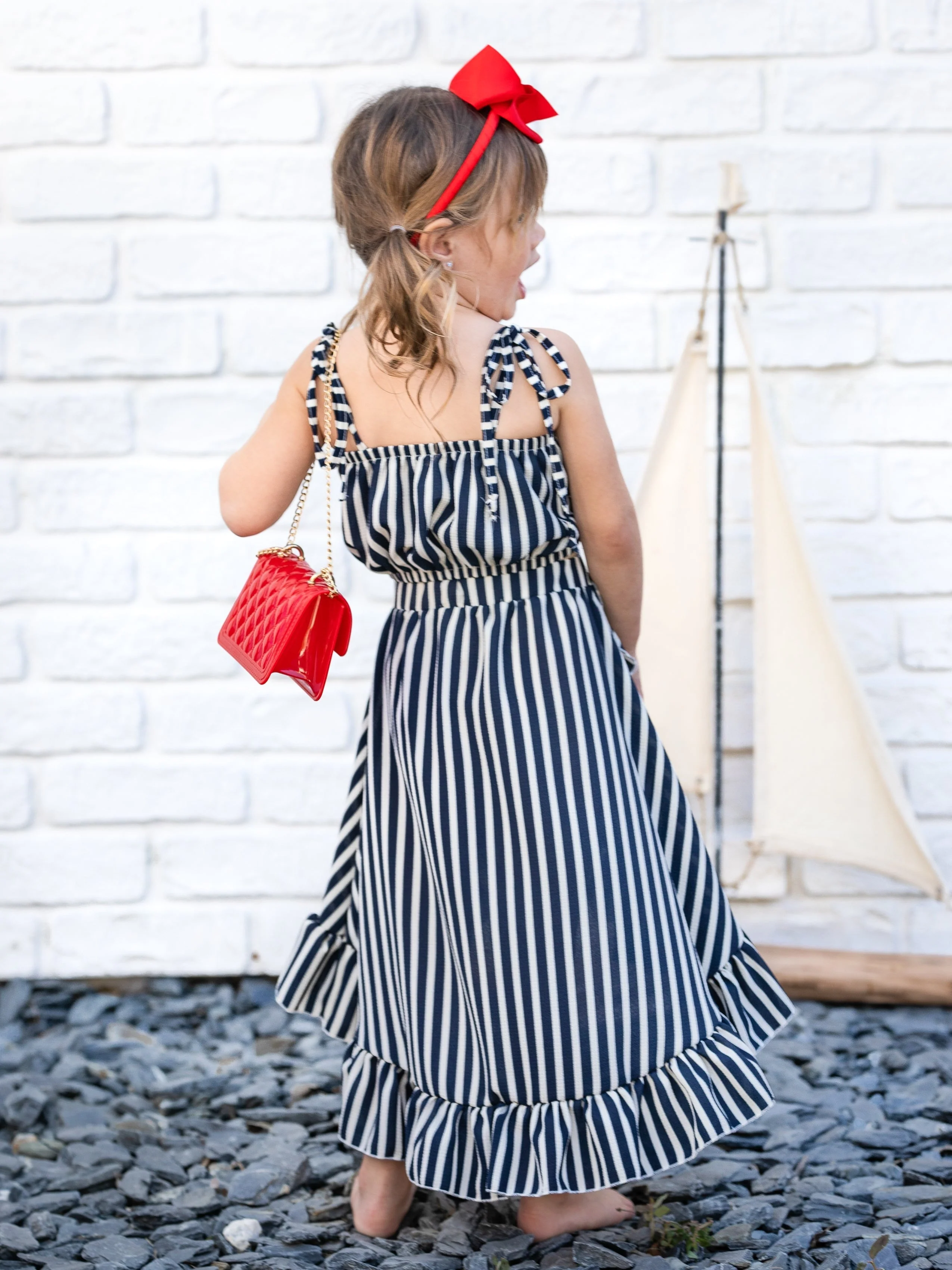 Boho Stripes Wrap Skirt Set - Image 5