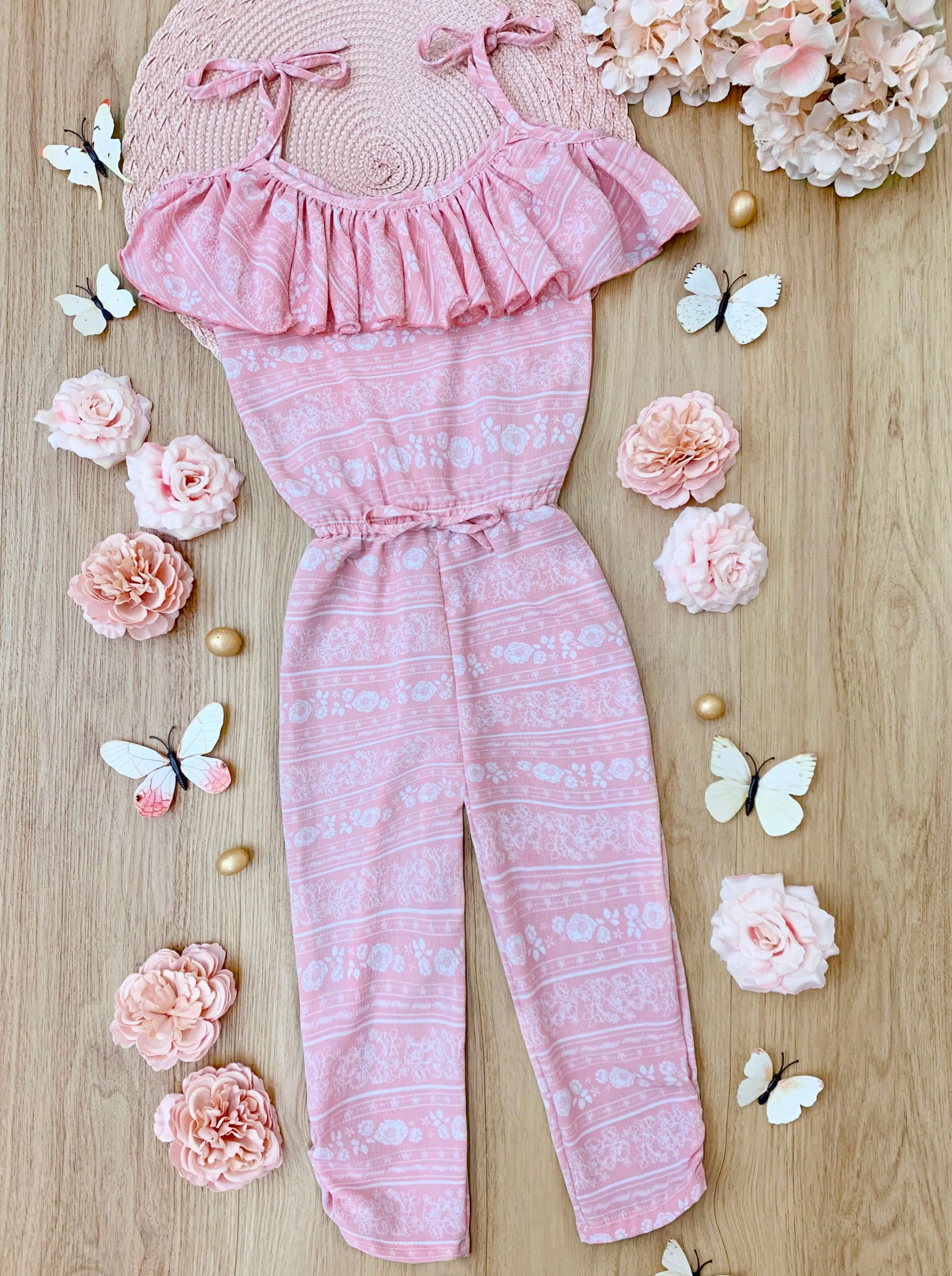 Boss Bloom Ruffle Bib Jumpsuit - Image 4