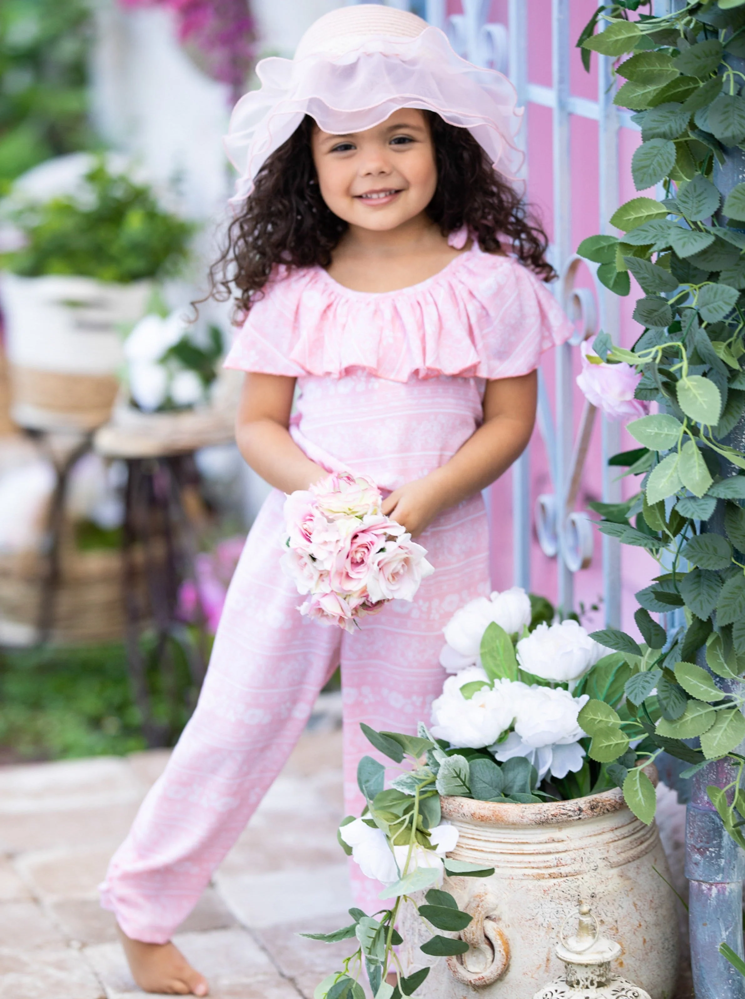 Boss Bloom Ruffle Bib Jumpsuit - Image 5
