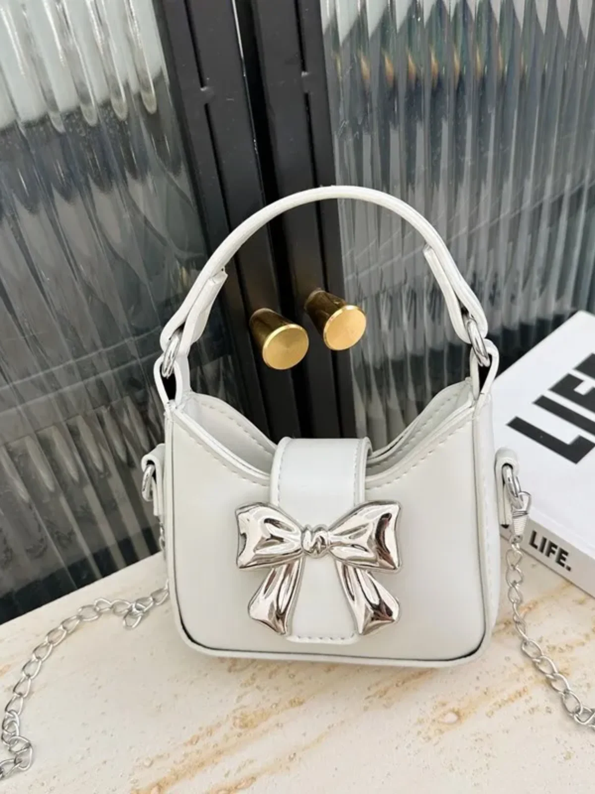 Girls Bow Crossbody Purse - Image 7