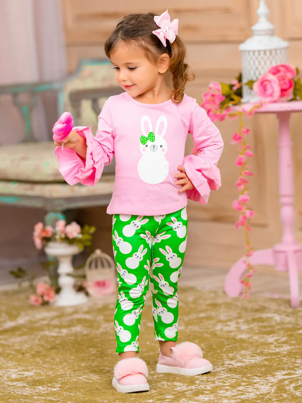Blushing Bunny Ruffle Legging Set - Image 2