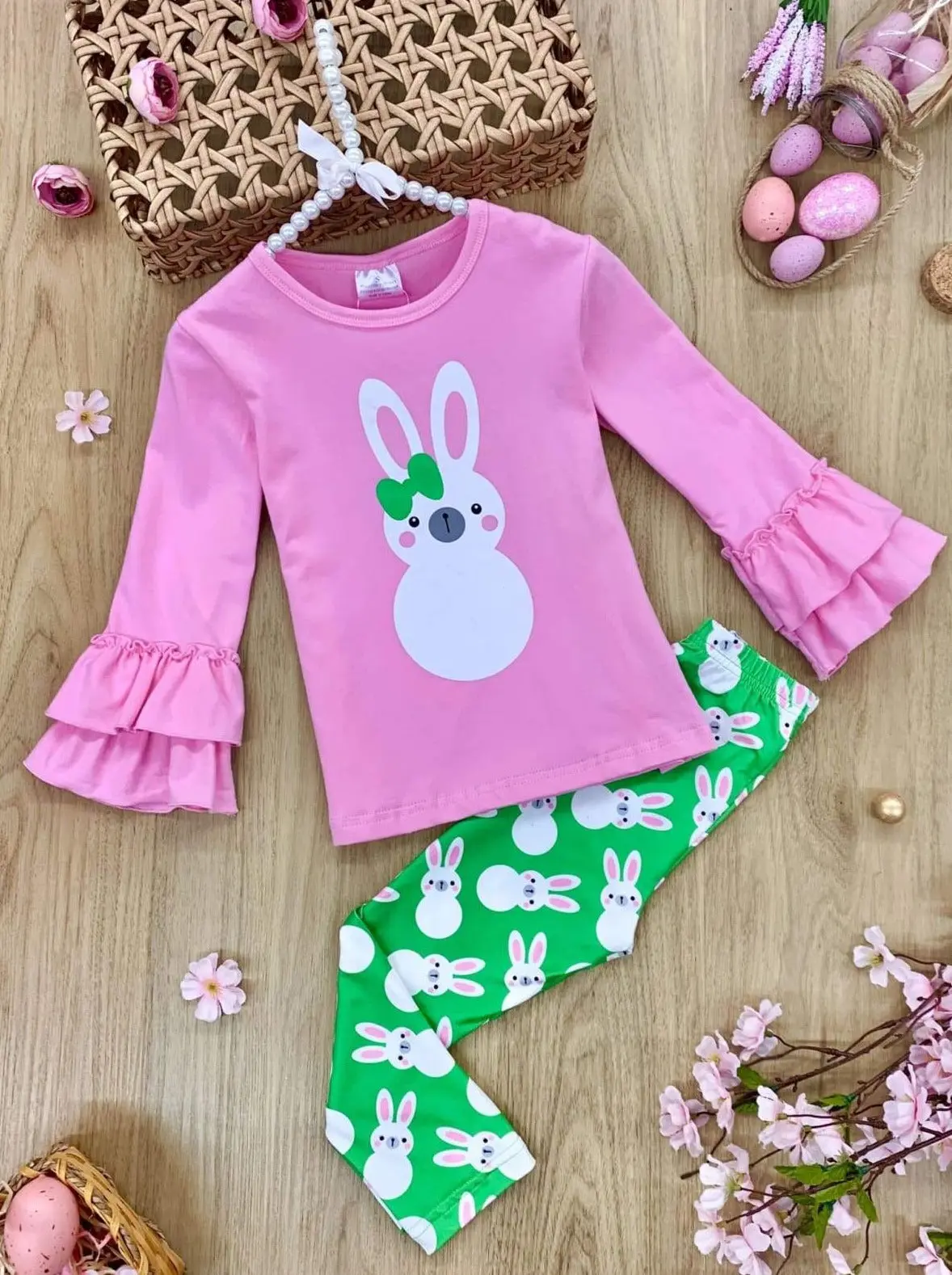 Blushing Bunny Ruffle Legging Set - Image 3