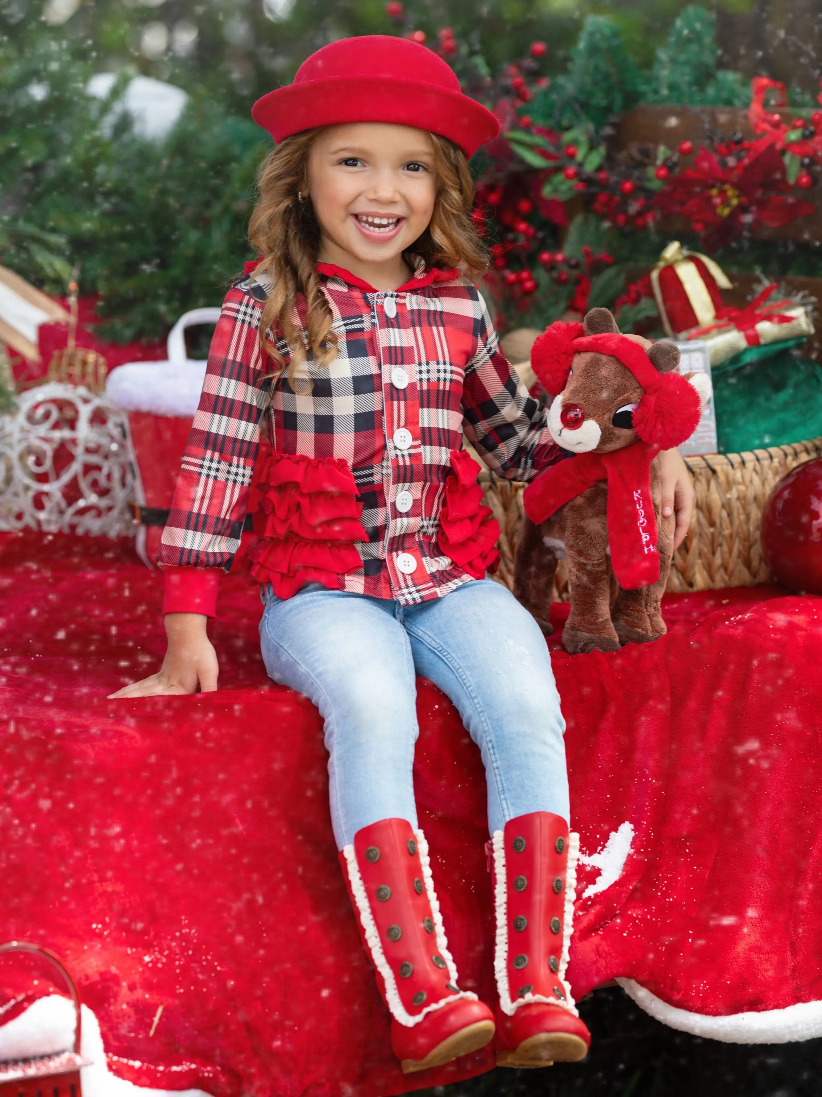 Plaid Passion Hoodie Cardigan - Image 2