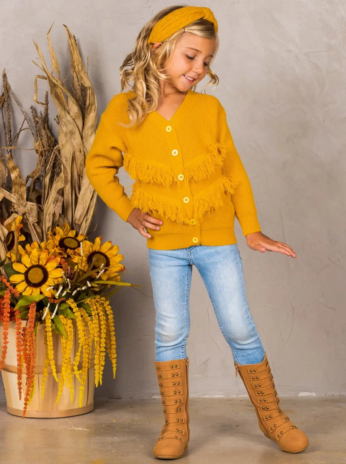 Fab Frayed Fringe Ribbed Sweater - Image 3
