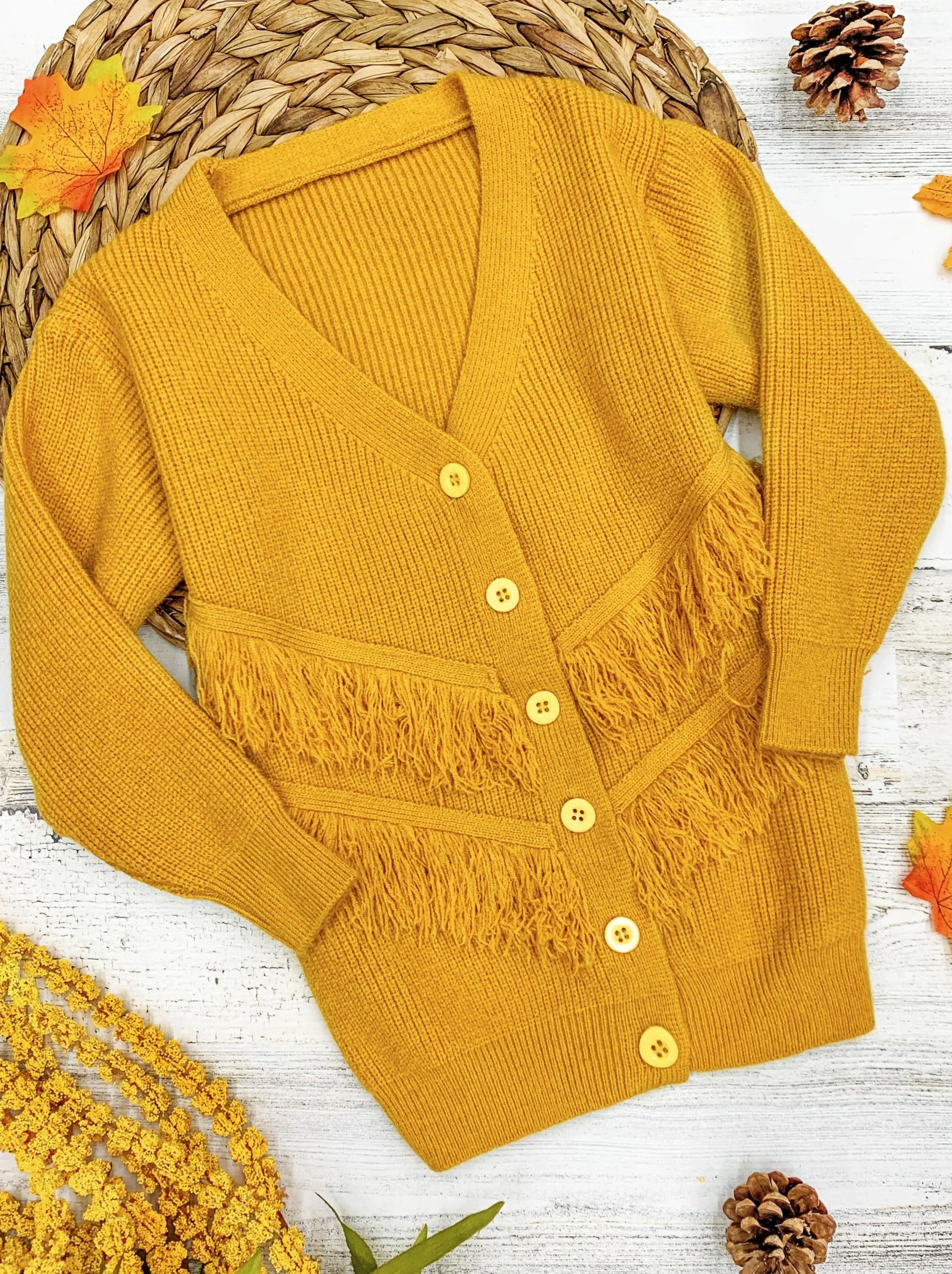 Fab Frayed Fringe Ribbed Sweater - Image 4