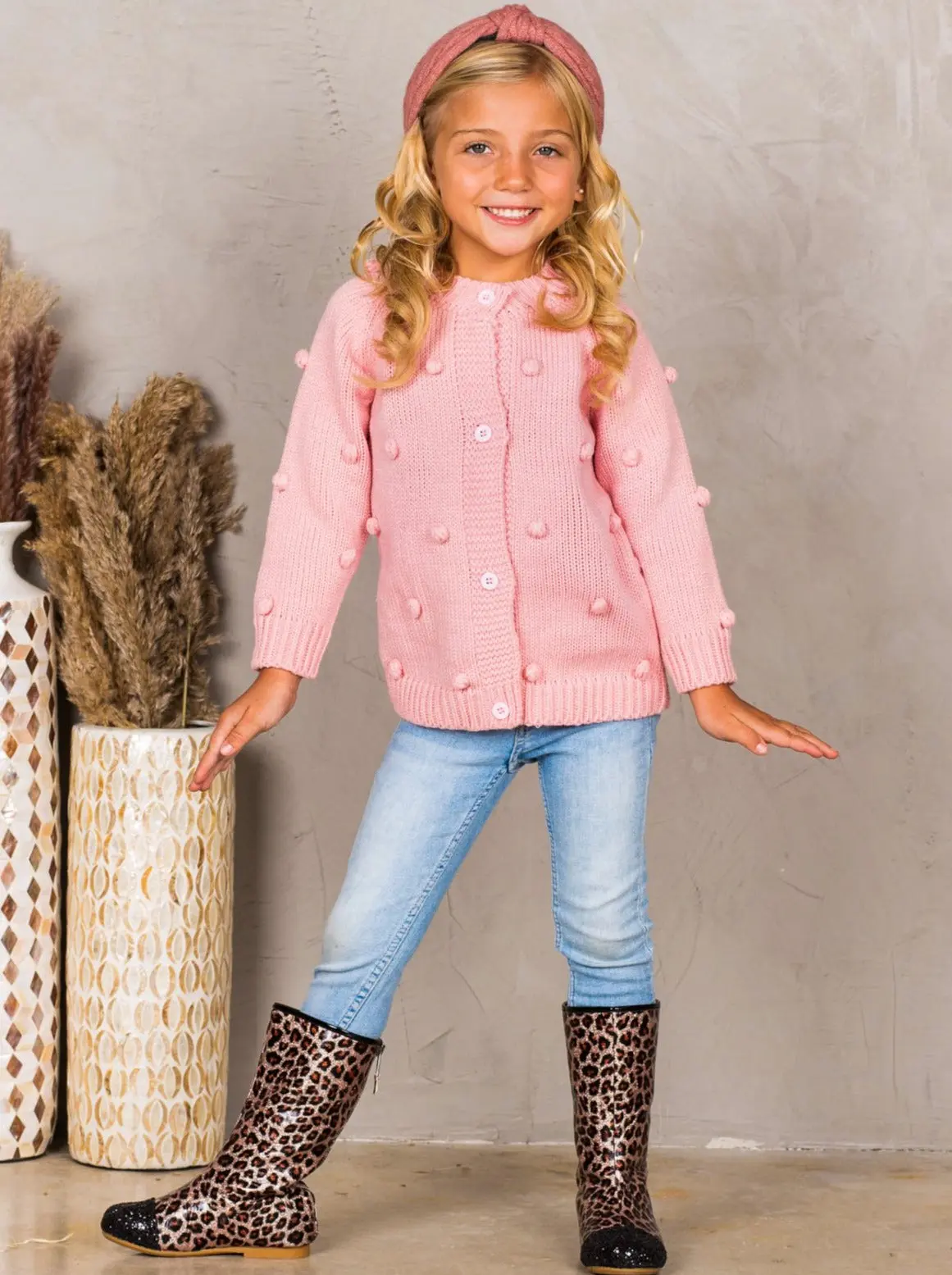 Button Up Pom Pom Cardigan - Image 8