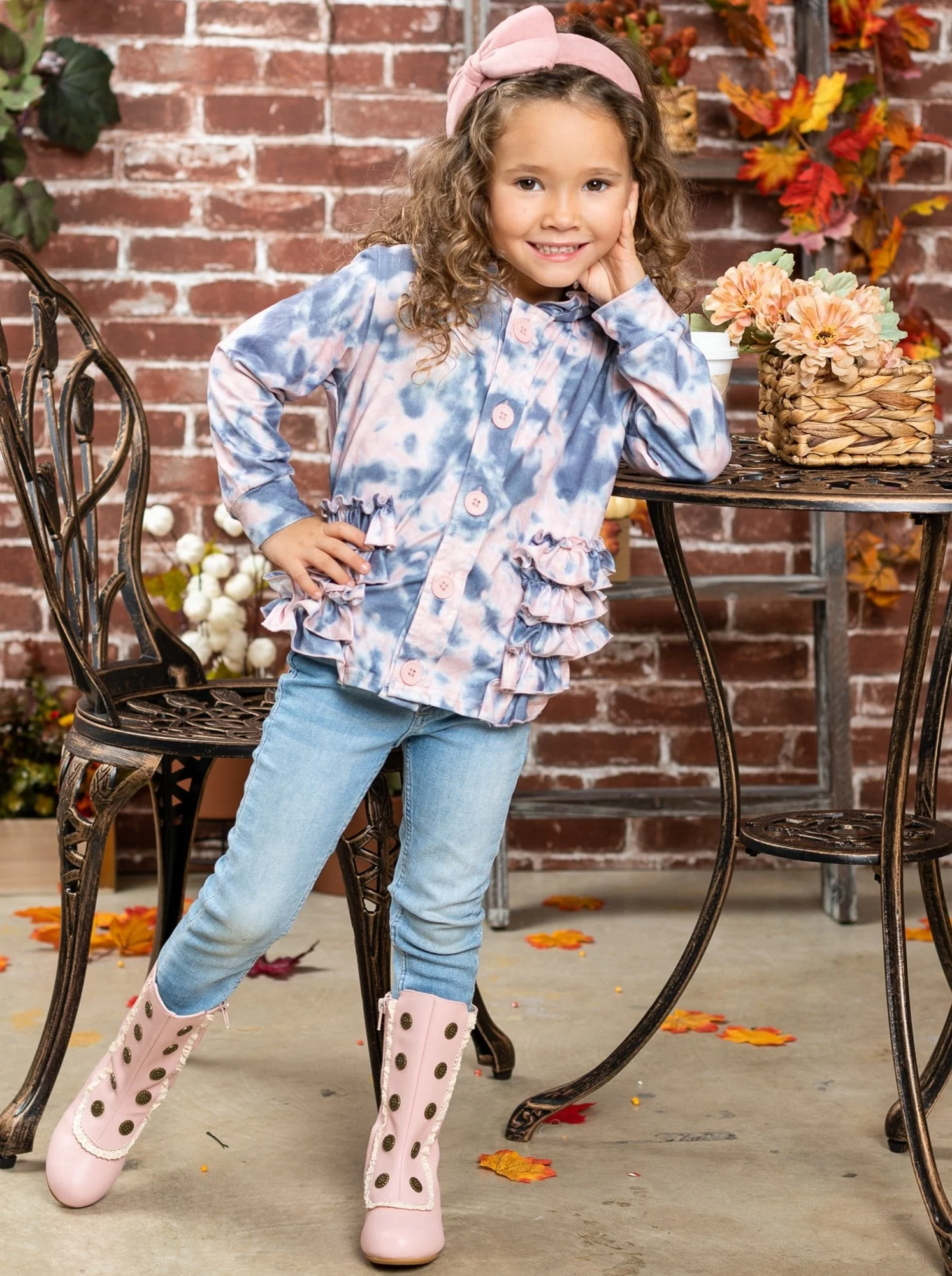 Splash of Tie Dye Hoodie Cardigan - Image 3