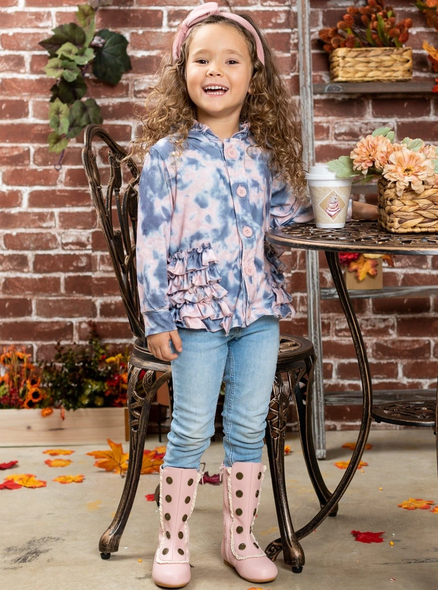 Splash of Tie Dye Hoodie Cardigan - Image 4
