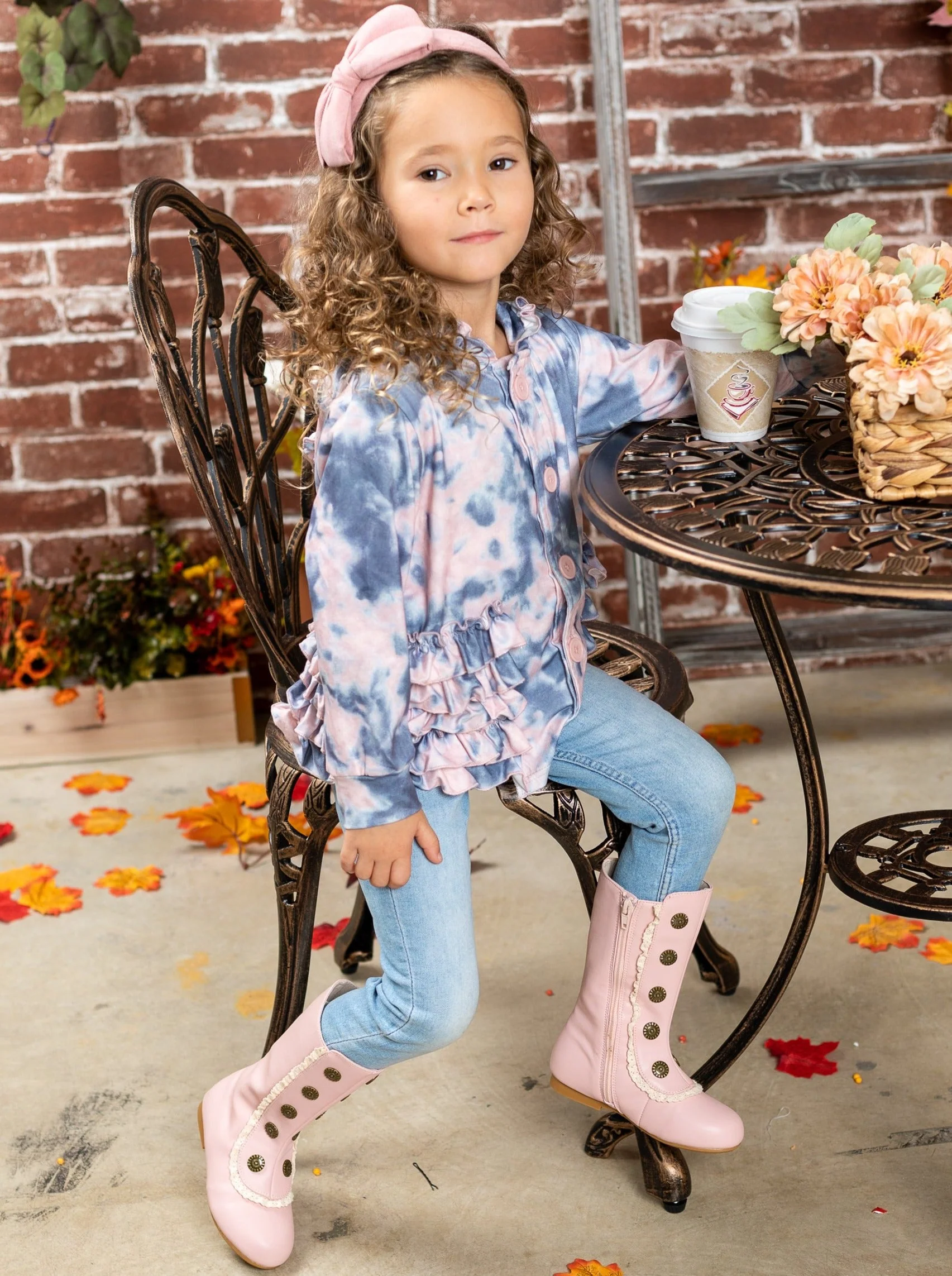 Splash of Tie Dye Hoodie Cardigan - Image 5