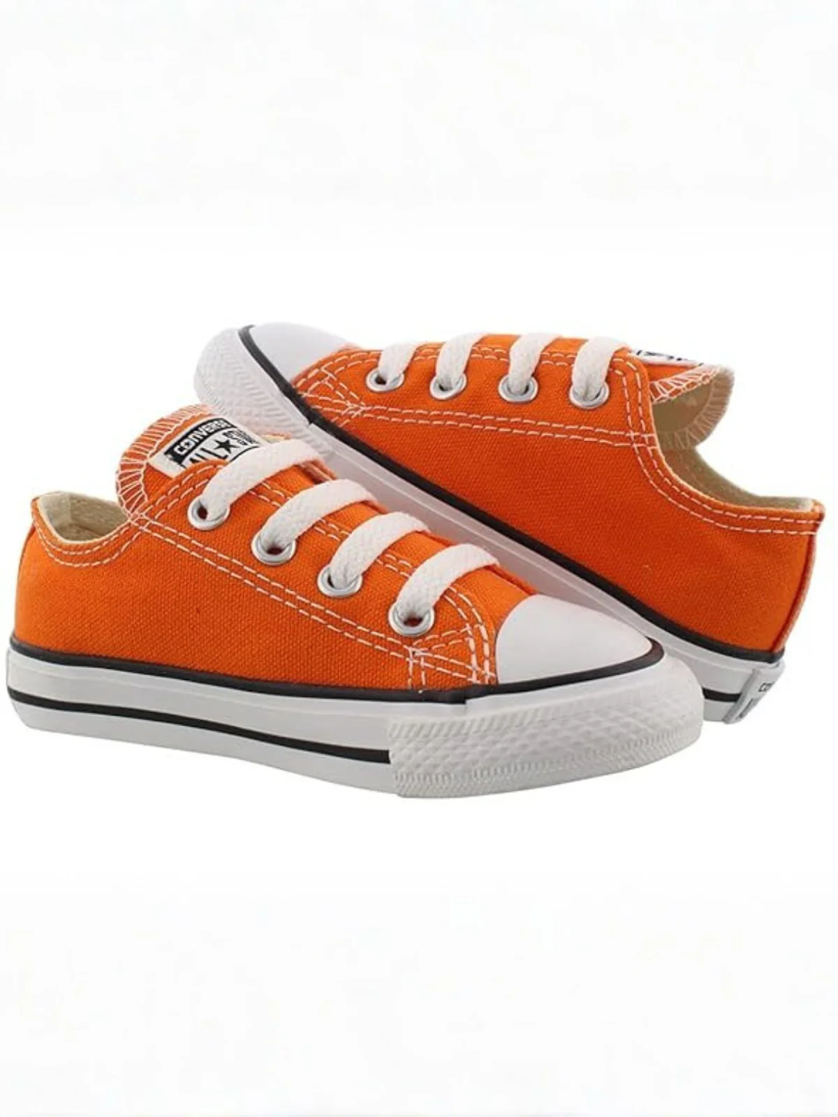 Cool In Orange Low Top Sneakers By Liv and Mia - Image 5