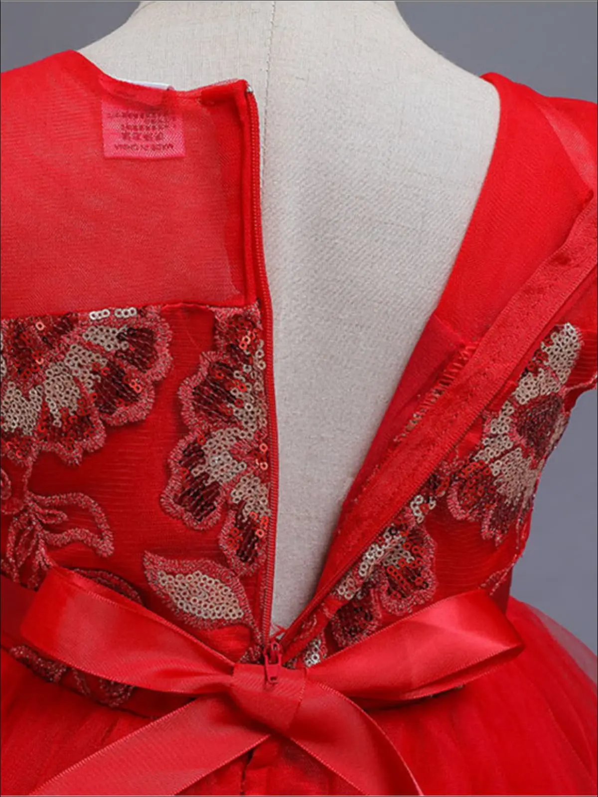 'Twas The Night Sparkle Chiffon Tiered Holiday Dress - Image 8