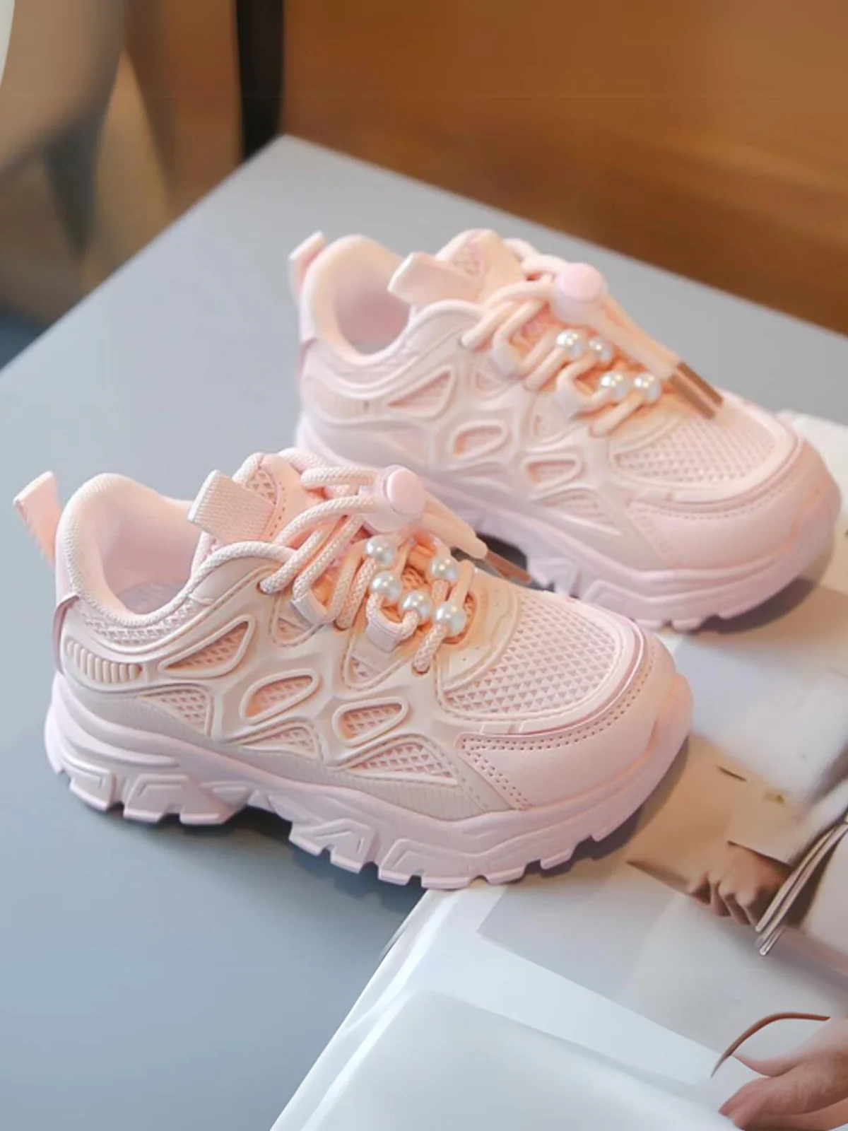 Girls Lightweight Mesh Running Sneakers - Comfort and Style By Liv and Mia - Image 2
